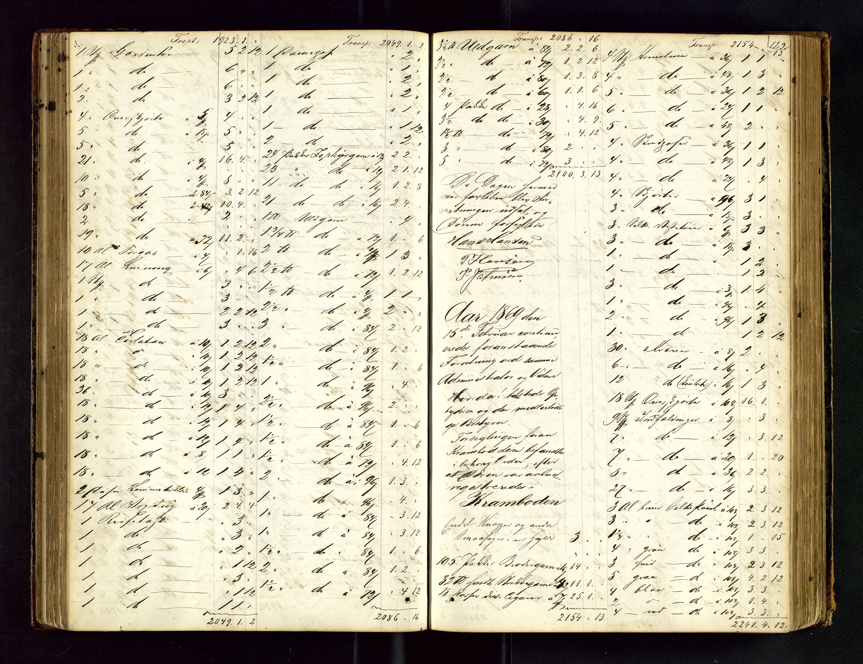 Stavanger byfogd, AV/SAST-A-101408/001/5/50/503BA/L0003: Registreringsprotokoll, 1864-1882, p. 129