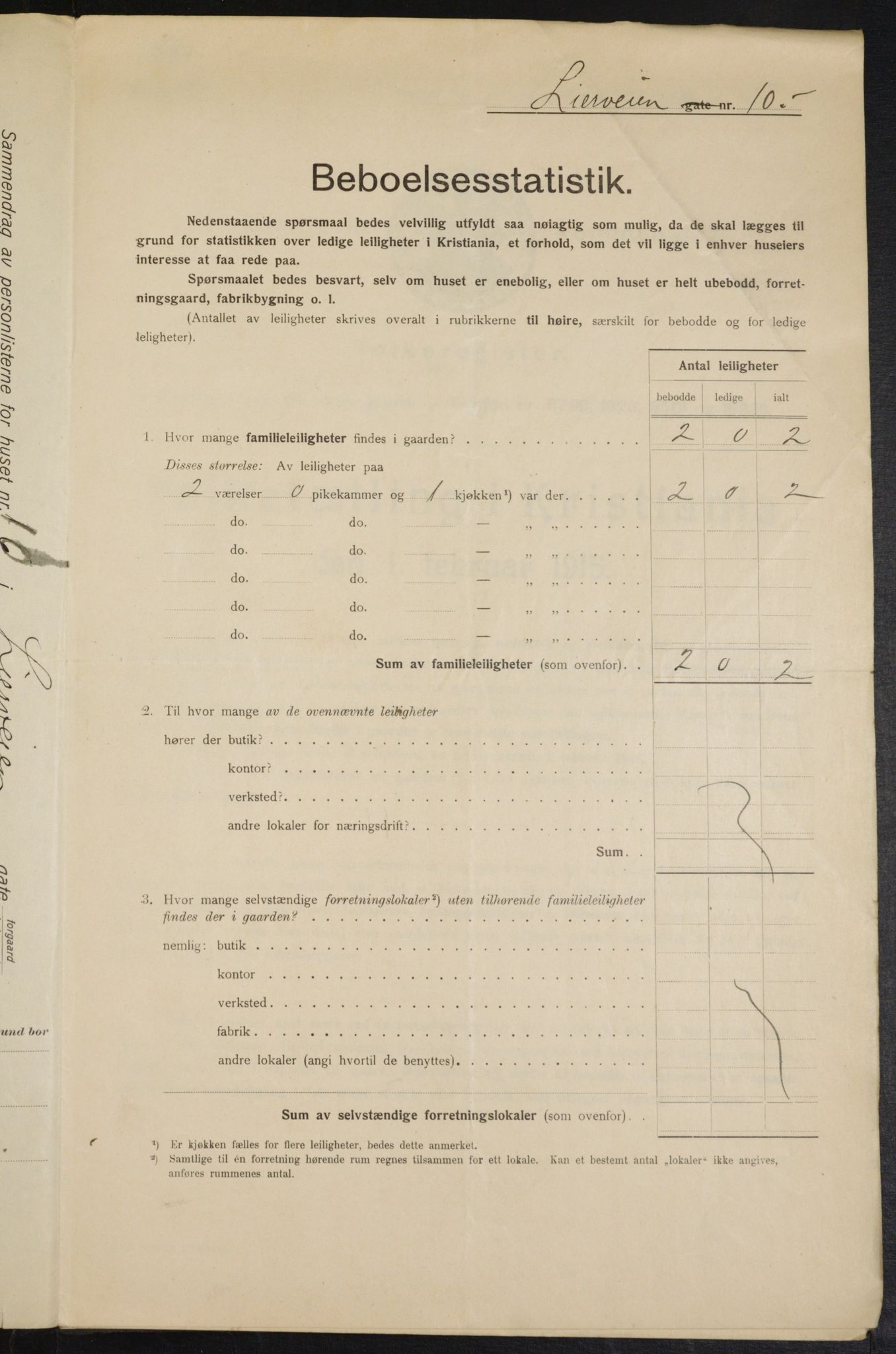 OBA, Municipal Census 1915 for Kristiania, 1915, p. 57004