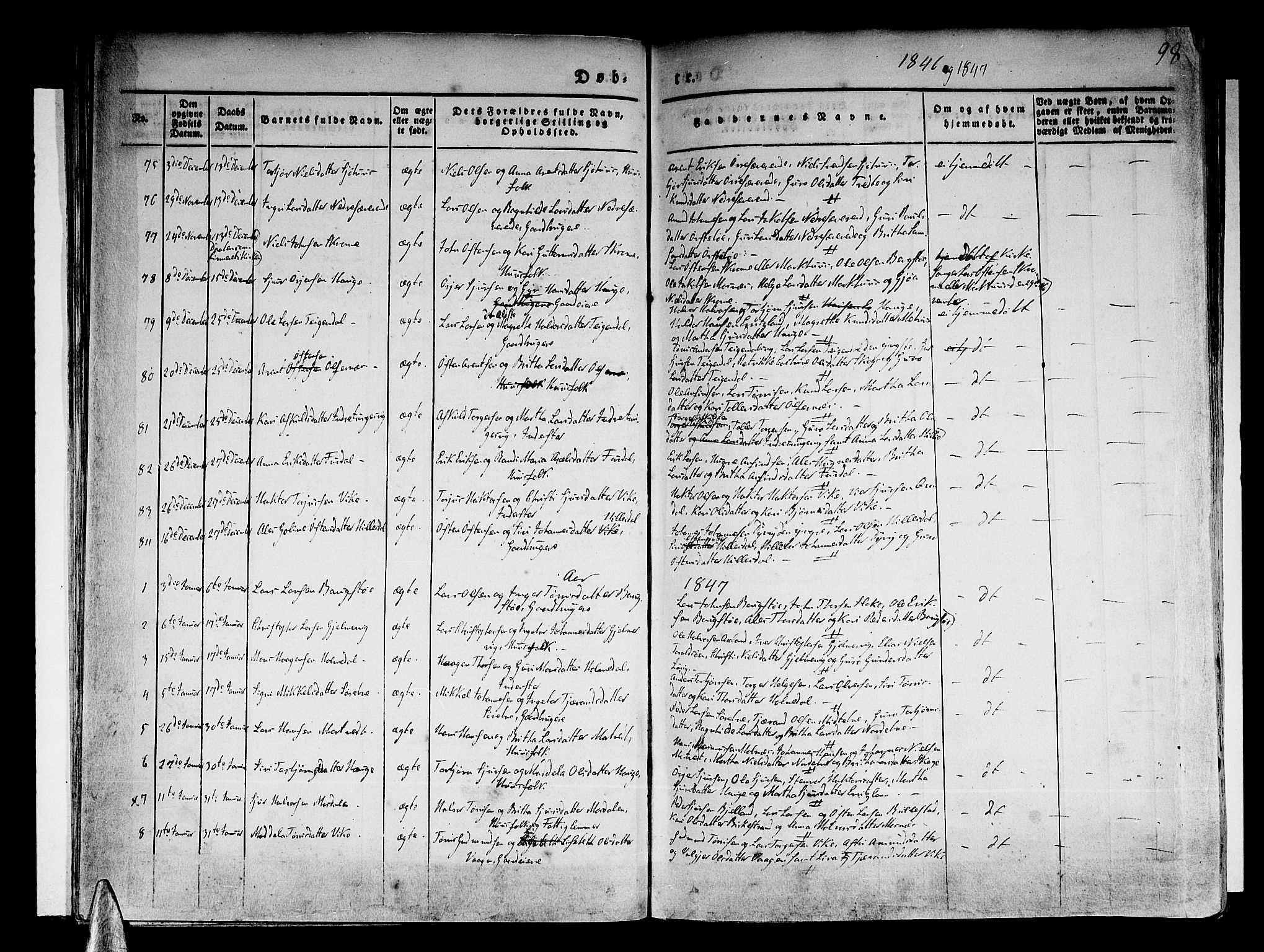 Skånevik sokneprestembete, AV/SAB-A-77801/H/Haa: Parish register (official) no. A 4, 1828-1848, p. 98