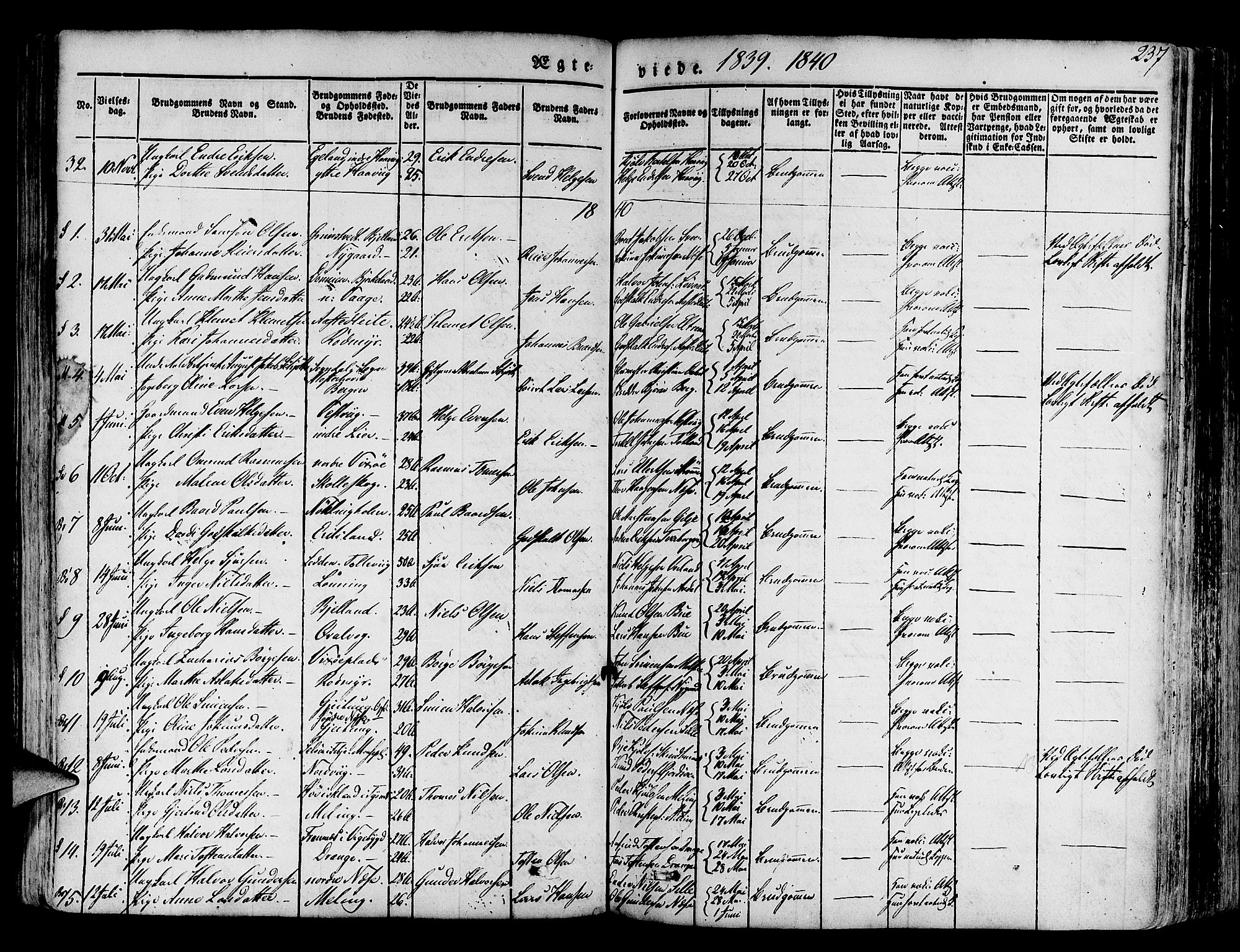 Finnås sokneprestembete, AV/SAB-A-99925/H/Ha/Haa/Haaa/L0006: Parish register (official) no. A 6, 1836-1850, p. 237