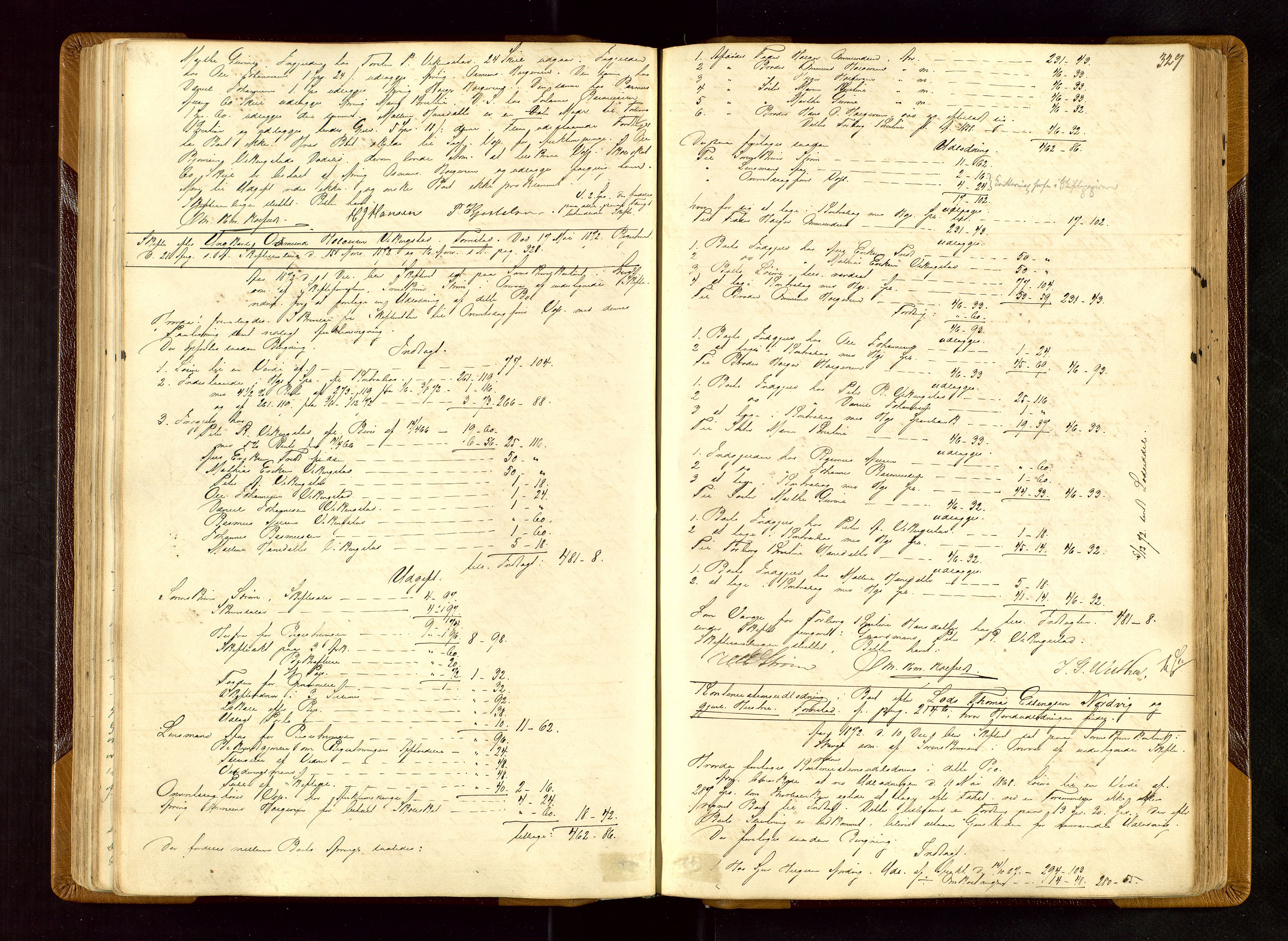 Karmsund sorenskriveri, AV/SAST-A-100311/01/IV/IVDBA/L0004: SKIFTEPROTOKOLL TORVESTAD, TYSVÆR, 1868-1877, p. 328b-329a