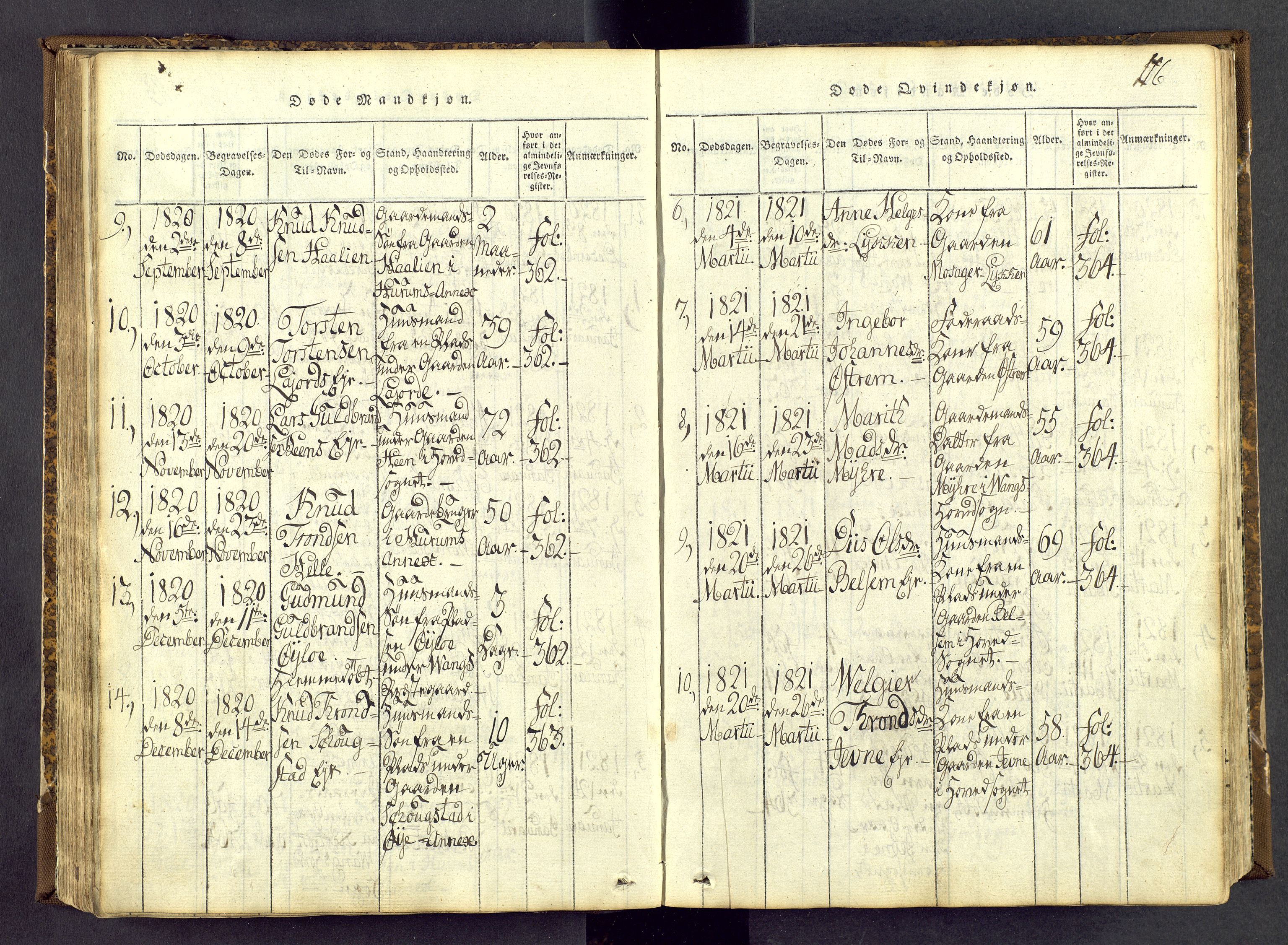 Vang prestekontor, Valdres, SAH/PREST-140/H/Ha/L0004: Parish register (official) no. 4, 1814-1831, p. 116
