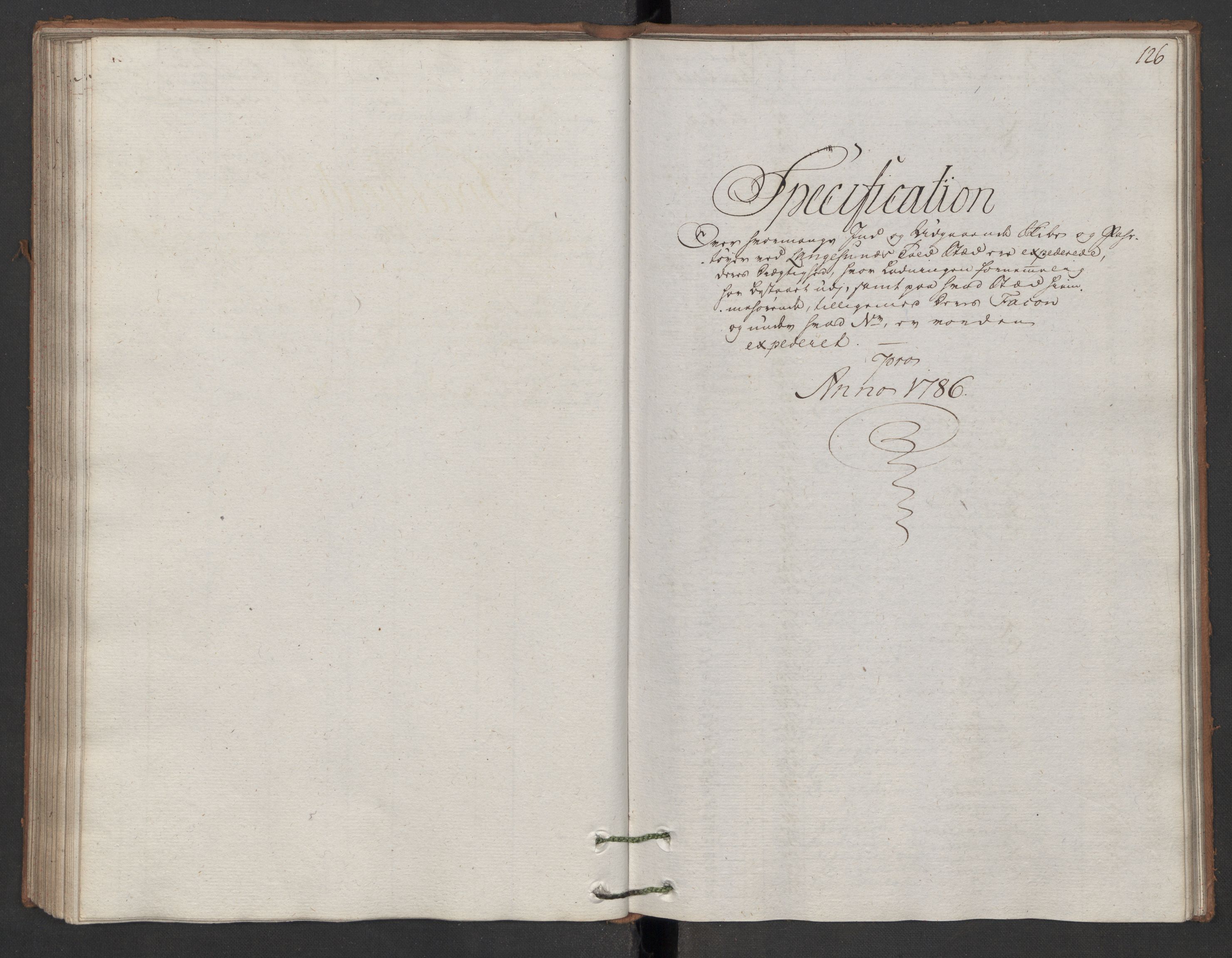 Generaltollkammeret, tollregnskaper, AV/RA-EA-5490/R12/L0119/0001: Tollregnskaper Langesund / Utgående hovedtollbok, 1786, p. 125b-126a