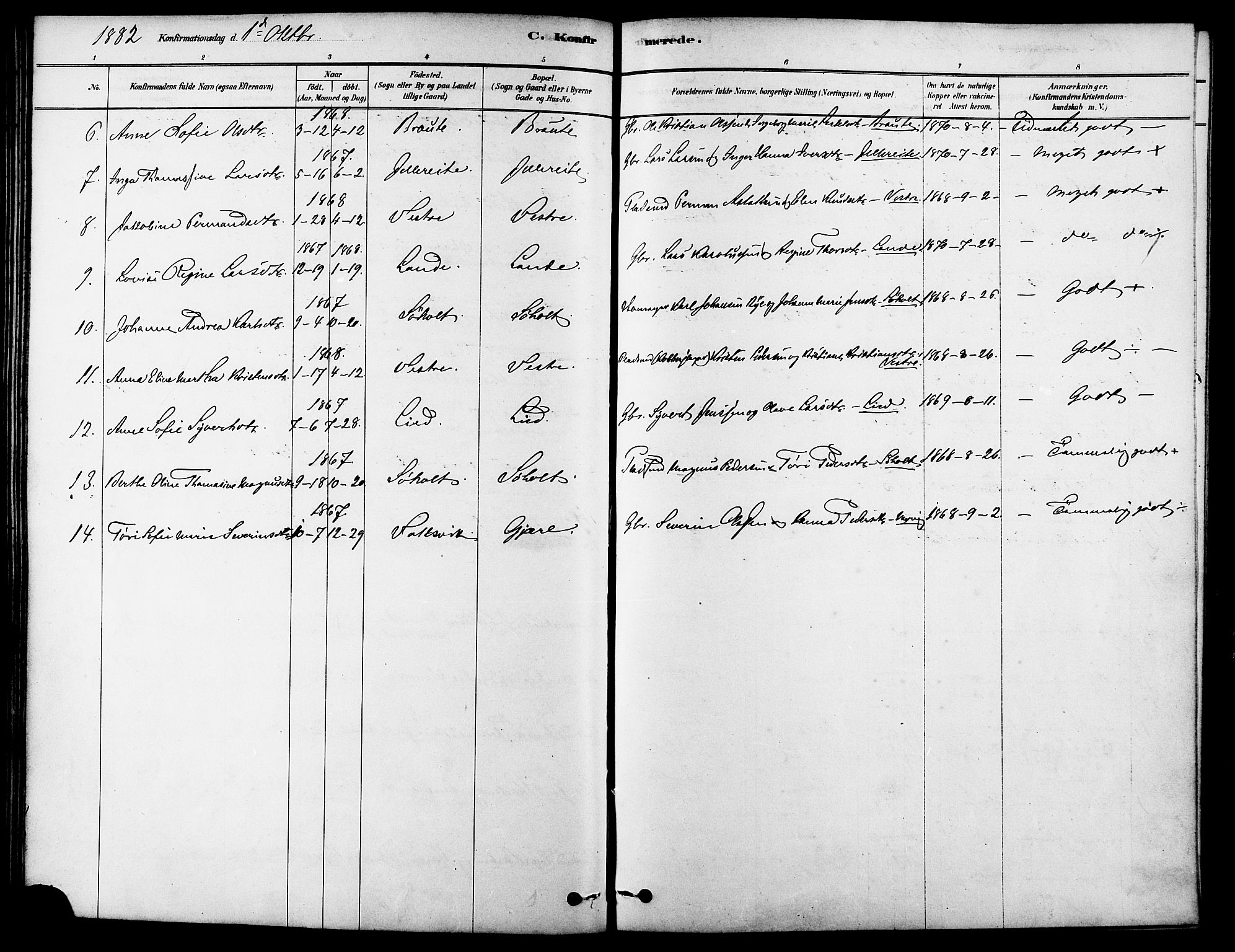 Ministerialprotokoller, klokkerbøker og fødselsregistre - Møre og Romsdal, AV/SAT-A-1454/522/L0315: Parish register (official) no. 522A10, 1878-1890