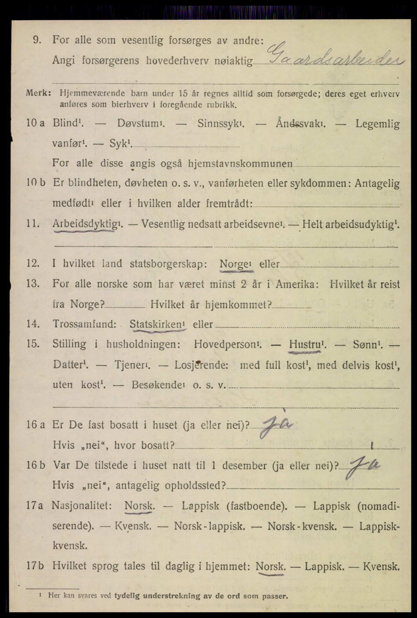 SAT, 1920 census for Malm, 1920, p. 380