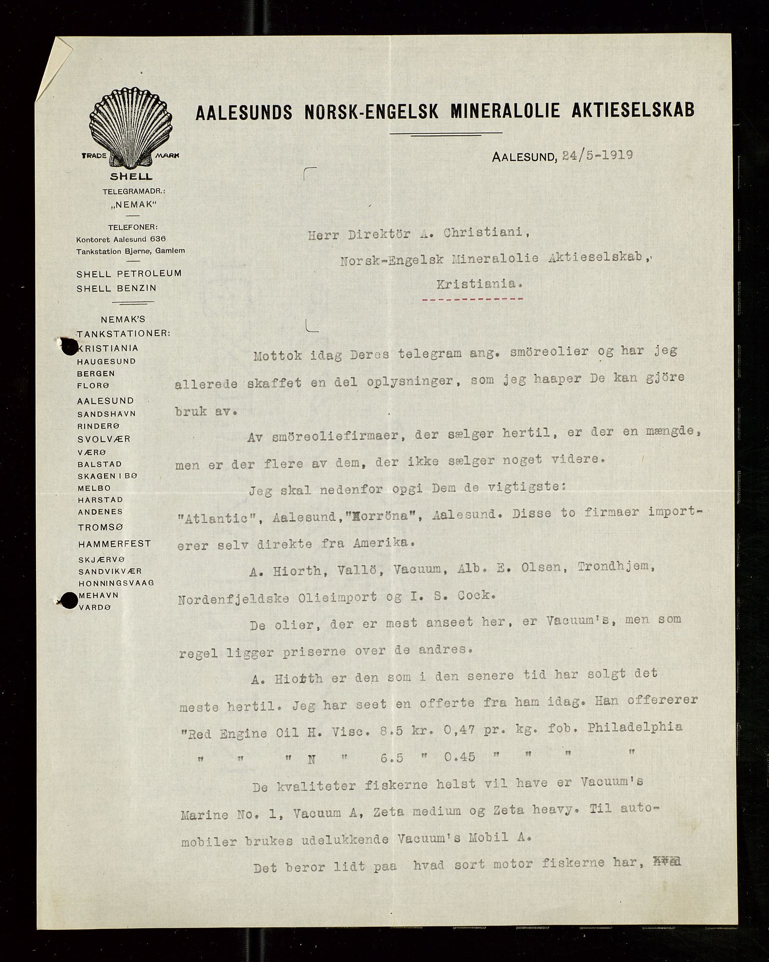 Pa 1521 - A/S Norske Shell, SAST/A-101915/E/Ea/Eaa/L0007: Sjefskorrespondanse, 1919, p. 555