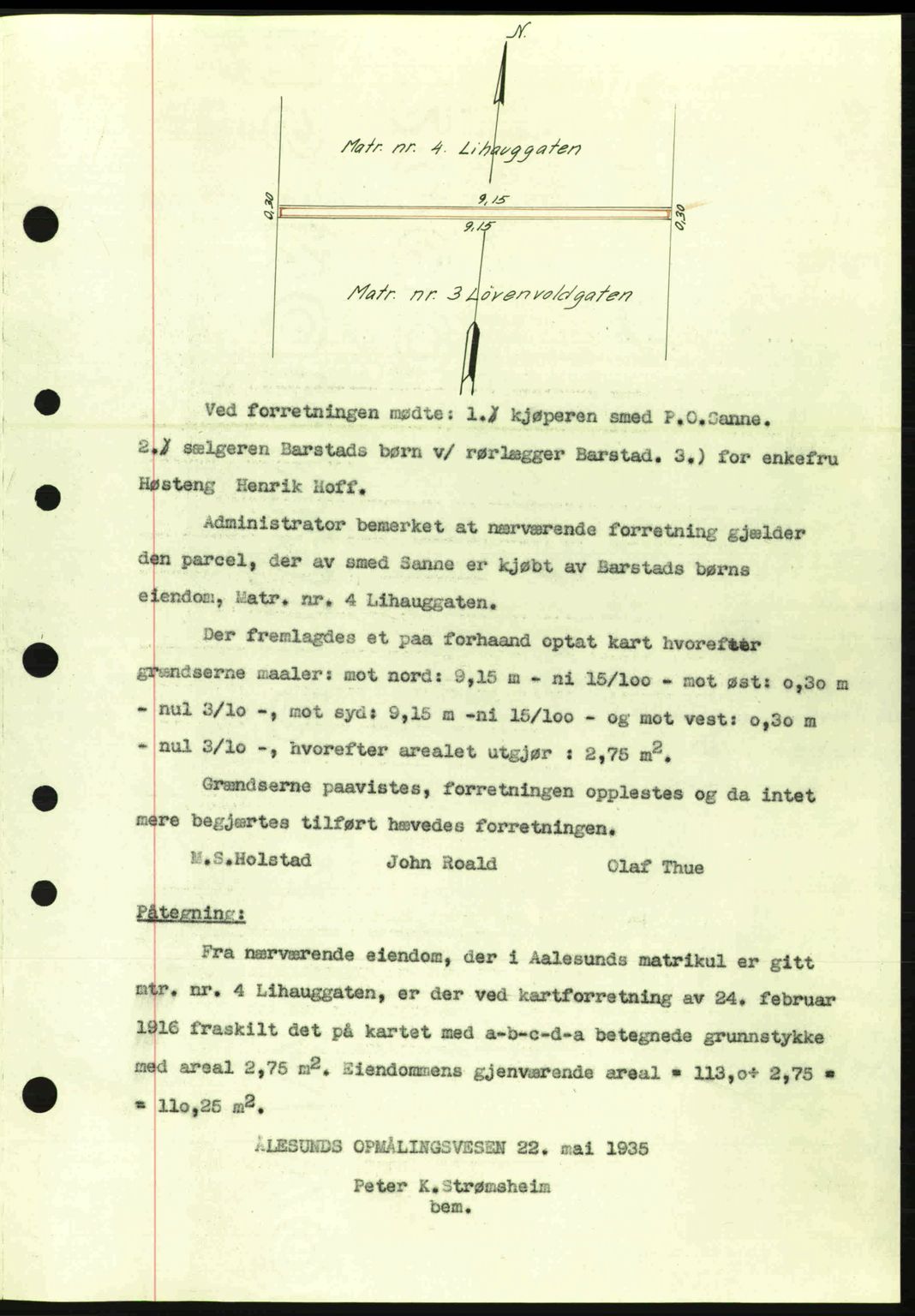 Ålesund byfogd, AV/SAT-A-4384: Mortgage book no. 36a, 1944-1945, Diary no: : 101/1945