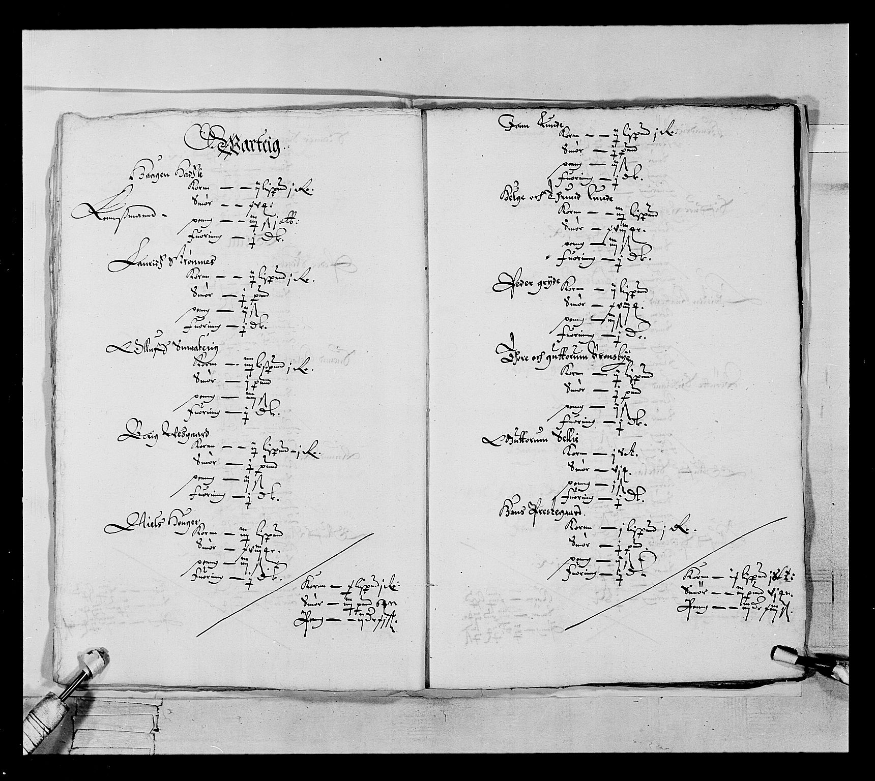 Stattholderembetet 1572-1771, RA/EA-2870/Ek/L0022/0001: Jordebøker 1633-1658: / Jordebok over viss rente i Tune, Åbygge, Hvaler og Veme skipreide, 1646-1647, p. 17