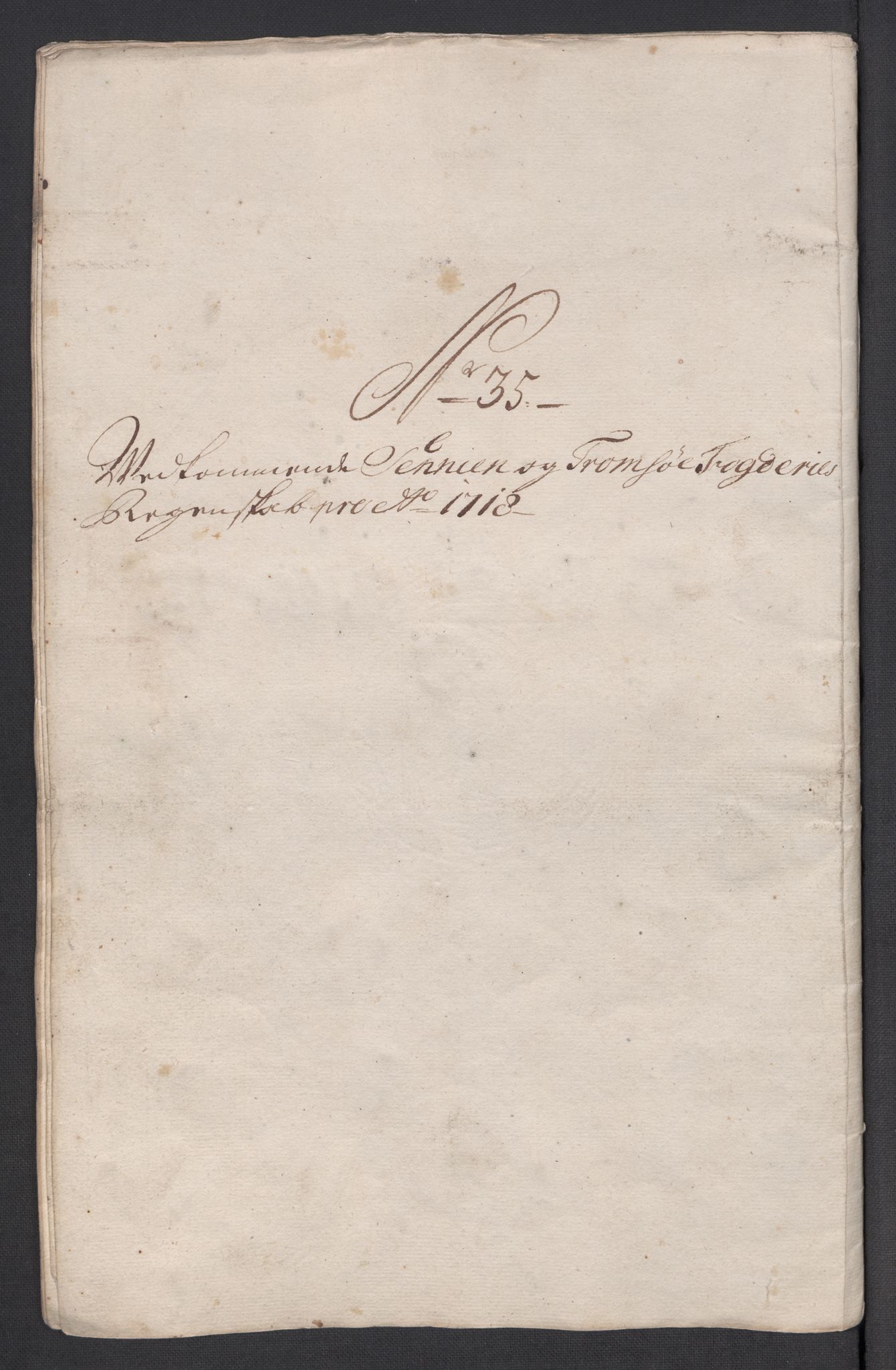 Rentekammeret inntil 1814, Reviderte regnskaper, Fogderegnskap, AV/RA-EA-4092/R68/L4764: Fogderegnskap Senja og Troms, 1718, p. 233