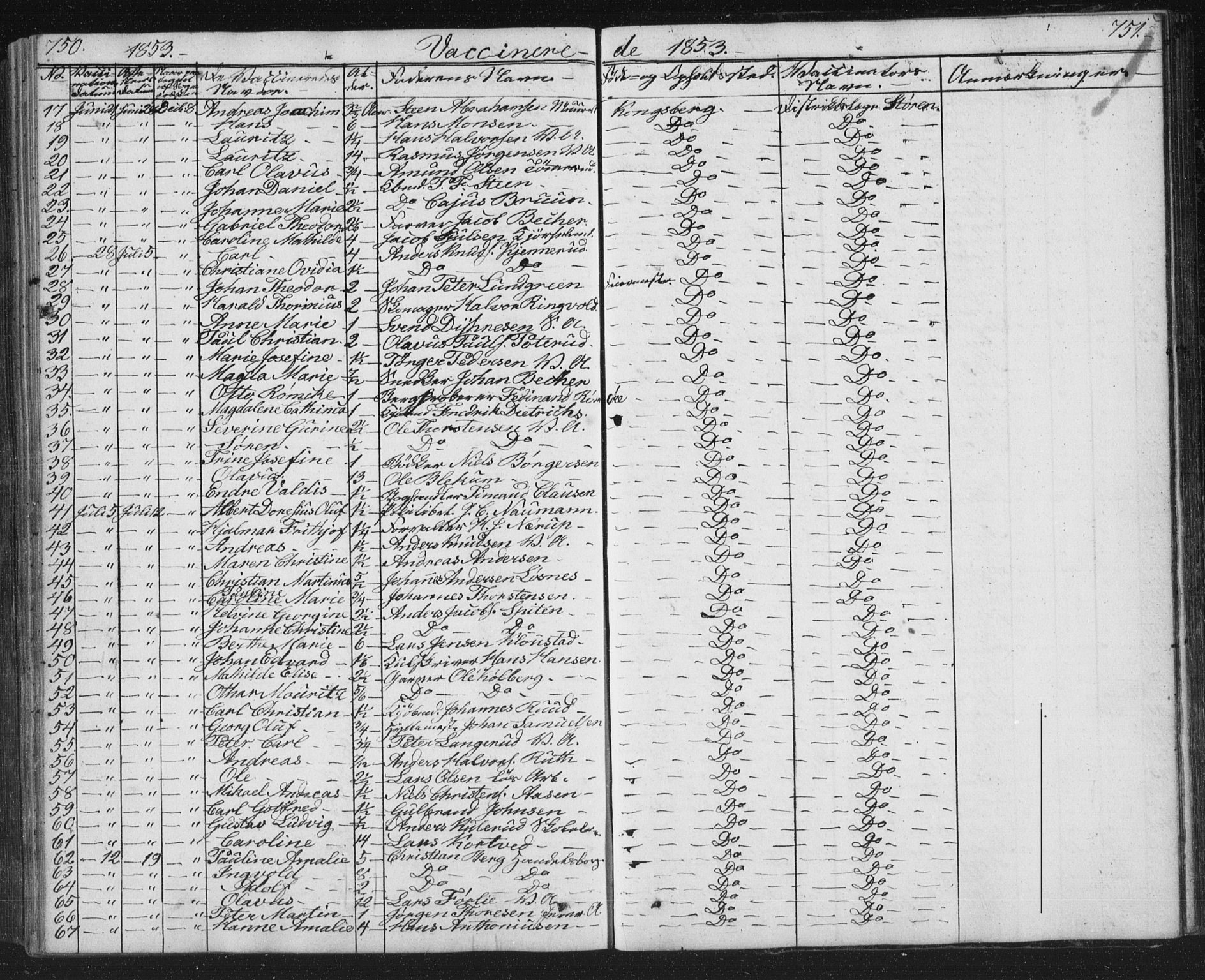 Kongsberg kirkebøker, SAKO/A-22/G/Ga/L0002: Parish register (copy) no. 2, 1839-1858, p. 750-751