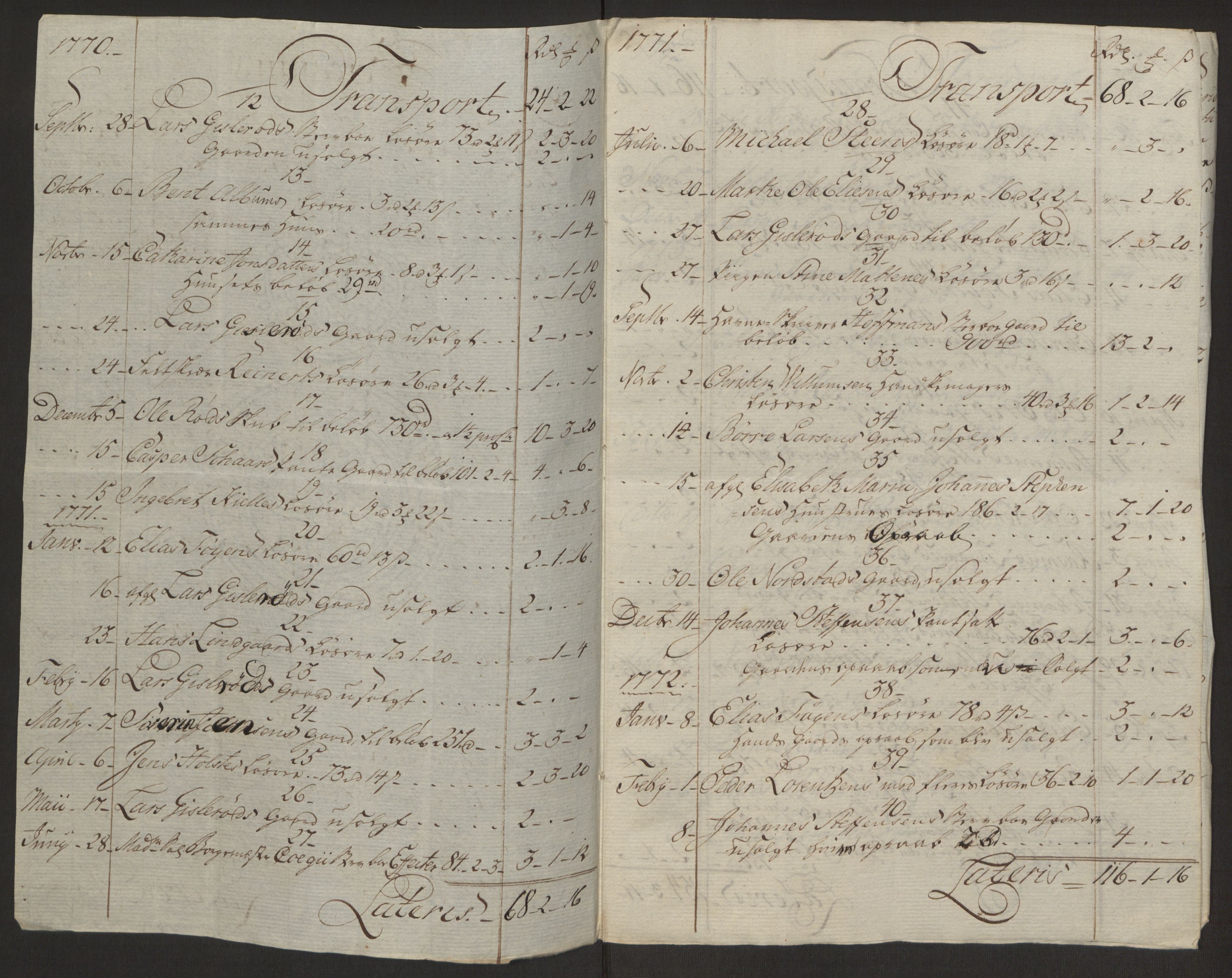 Rentekammeret inntil 1814, Reviderte regnskaper, Byregnskaper, AV/RA-EA-4066/R/Rh/L0162/0001: [H4] Kontribusjonsregnskap / Ekstraskatt, Tønsberg, 1762-1772, p. 472