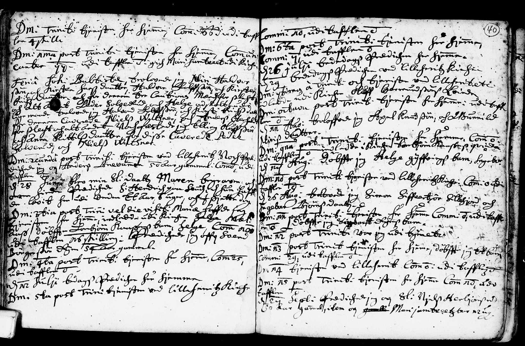 Heddal kirkebøker, SAKO/A-268/F/Fa/L0001: Parish register (official) no. I 1, 1648-1699, p. 40