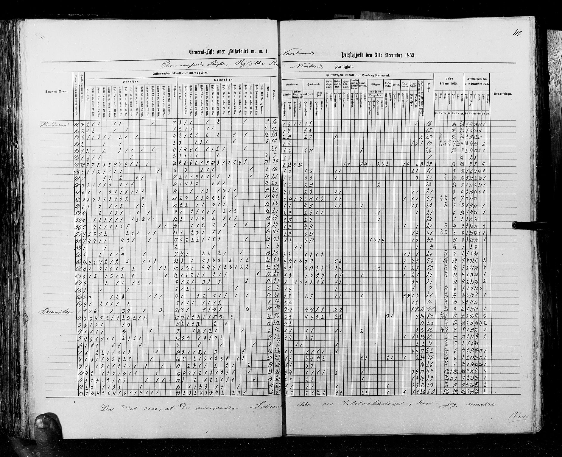 RA, Census 1855, vol. 4: Stavanger amt og Søndre Bergenhus amt, 1855, p. 110