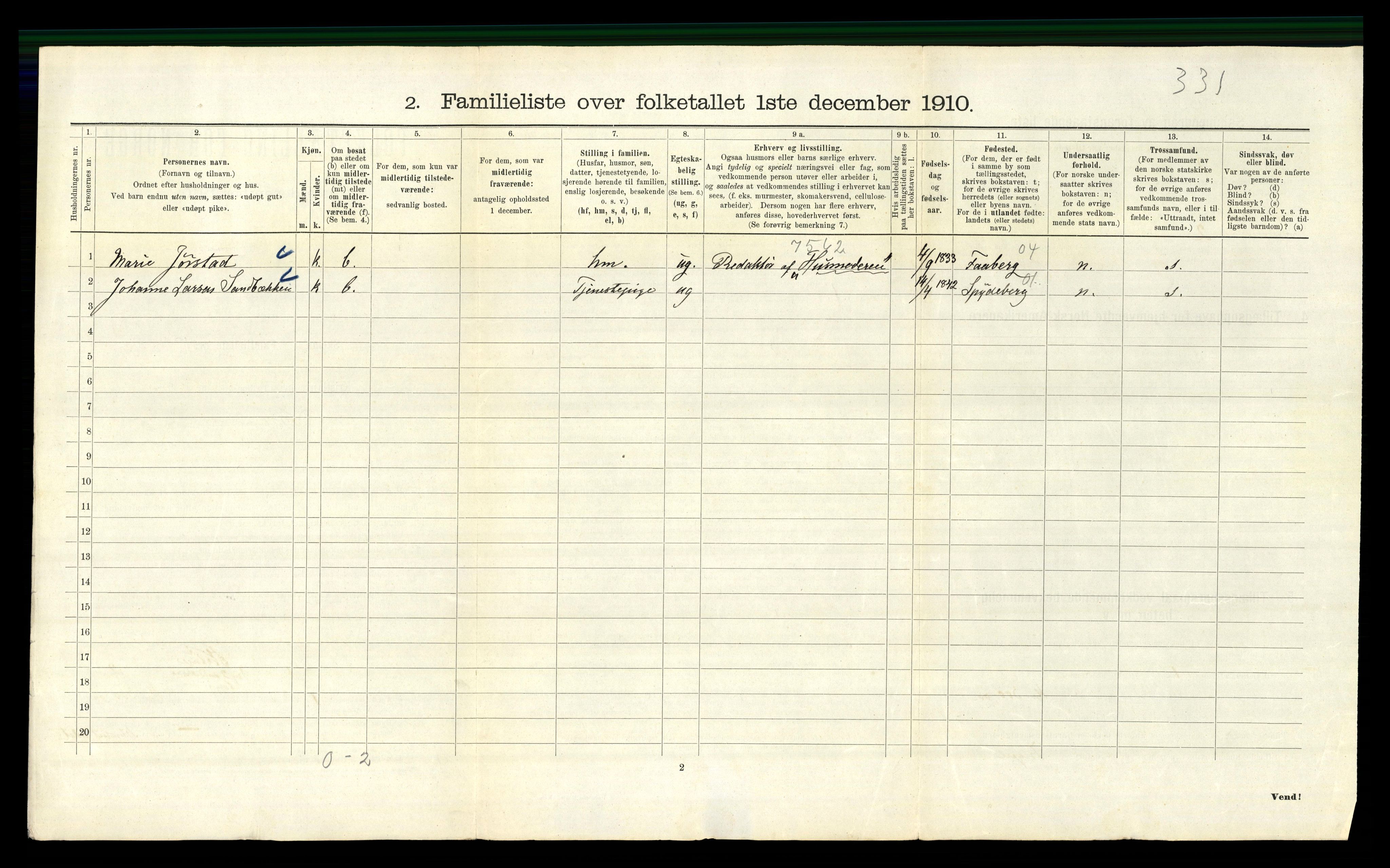 RA, 1910 census for Kristiania, 1910, p. 4482