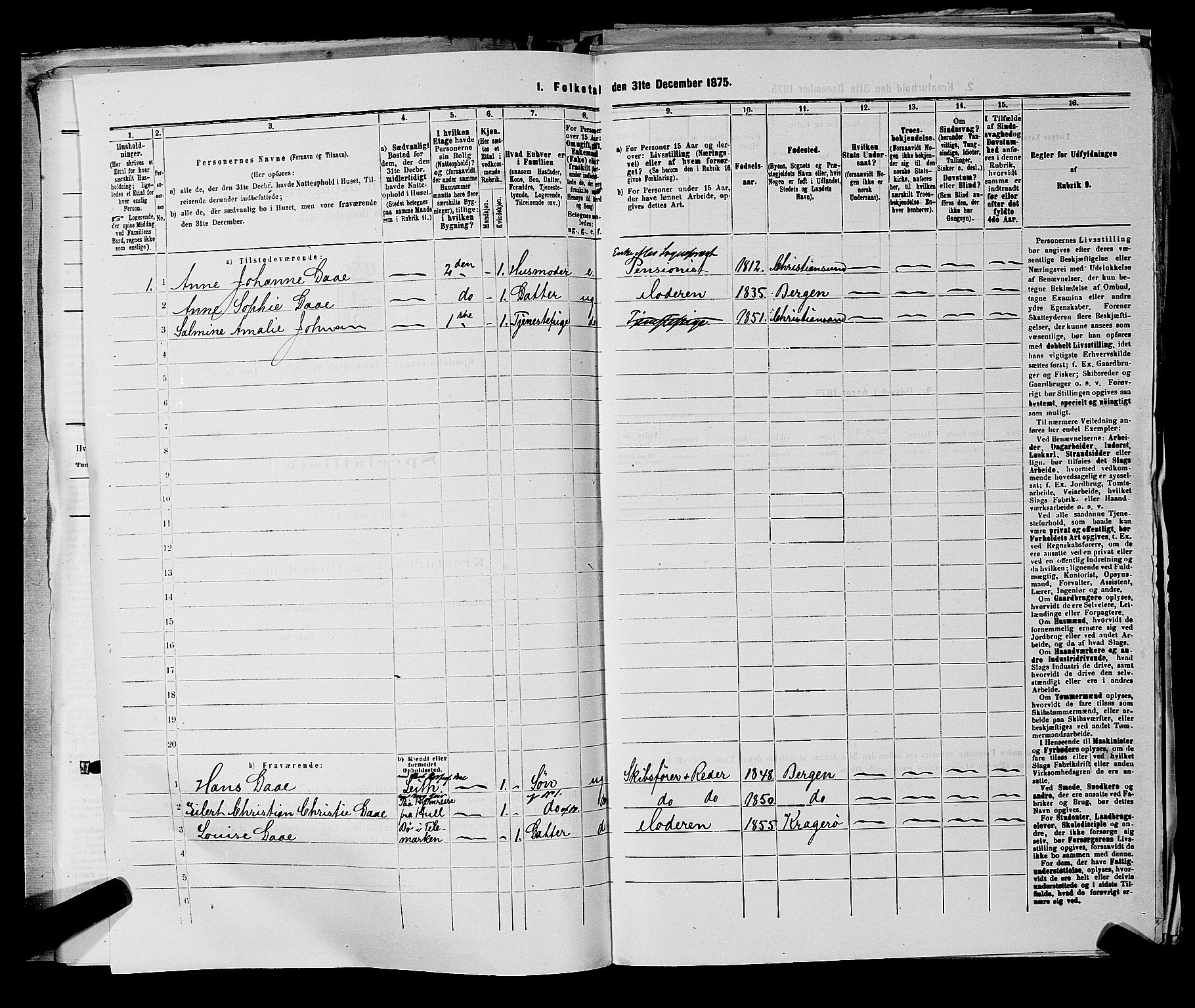 SAKO, 1875 census for 0801P Kragerø, 1875, p. 452