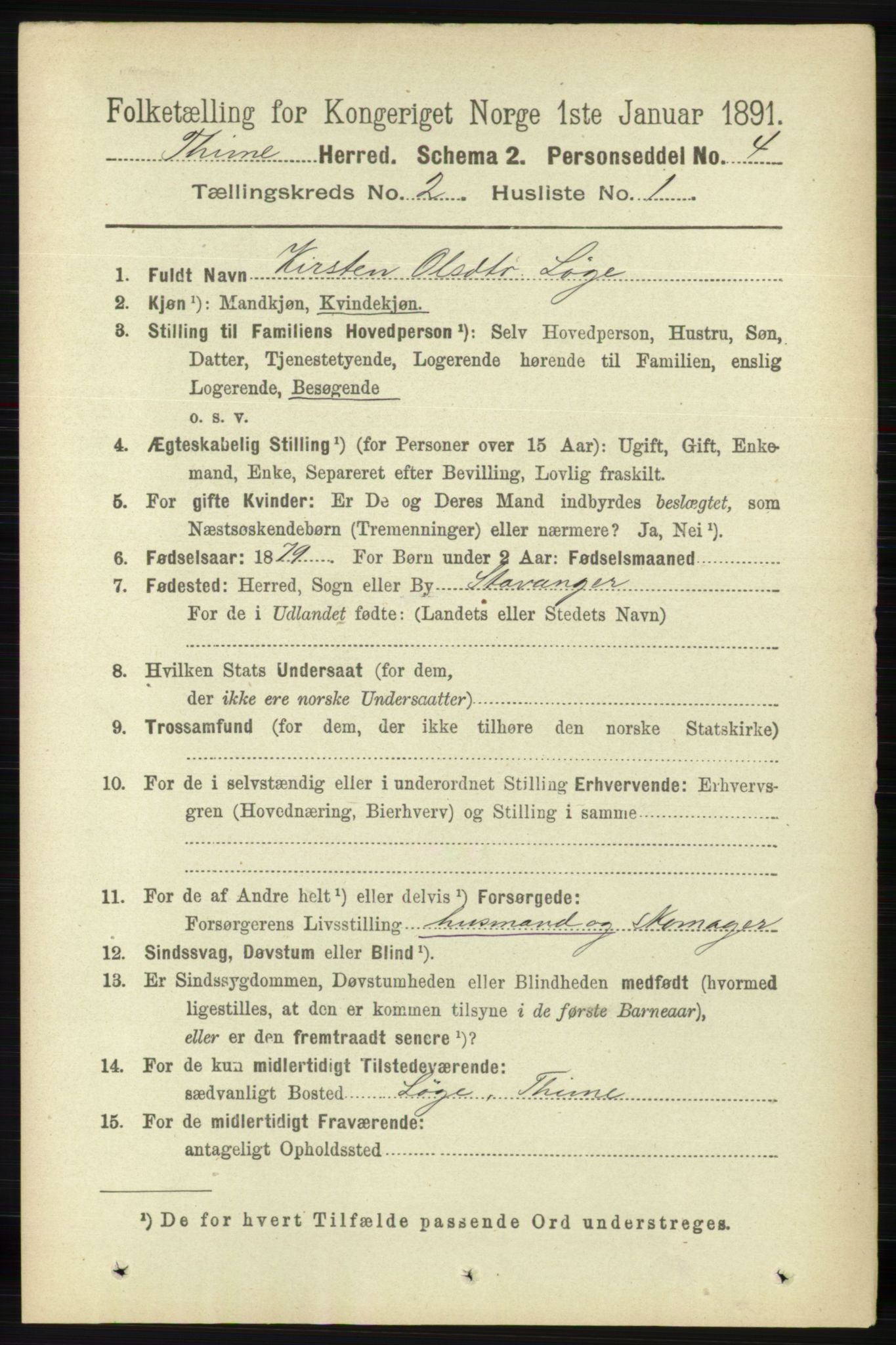 RA, 1891 census for 1121 Time, 1891, p. 678