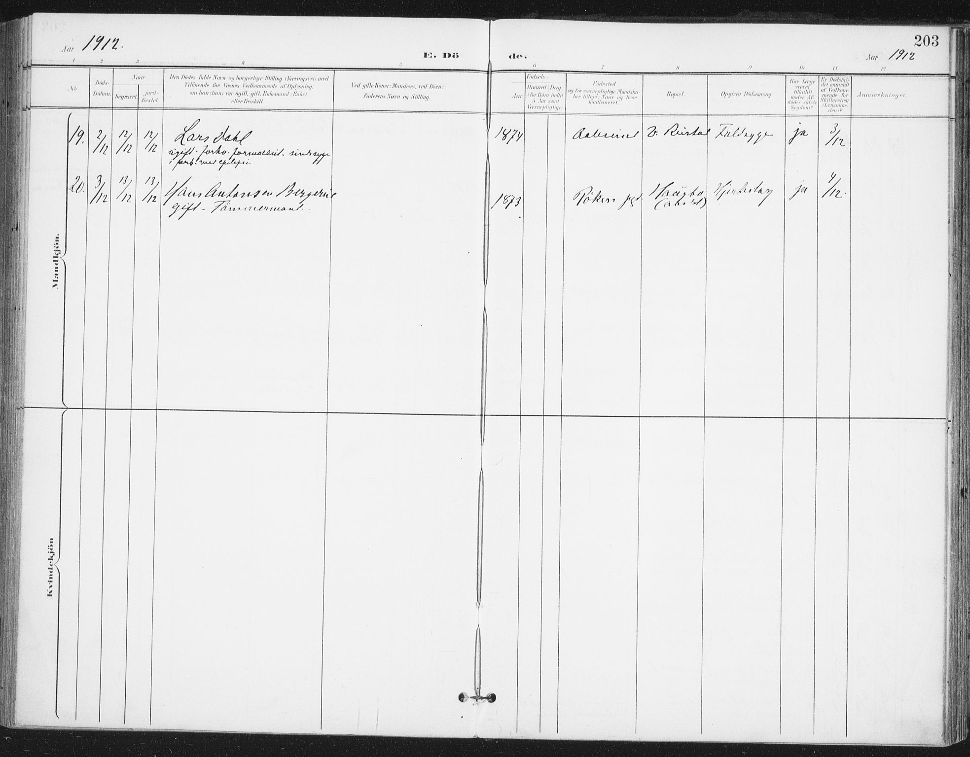 Ås prestekontor Kirkebøker, AV/SAO-A-10894/F/Fa/L0010: Parish register (official) no. I 10, 1900-1918, p. 203