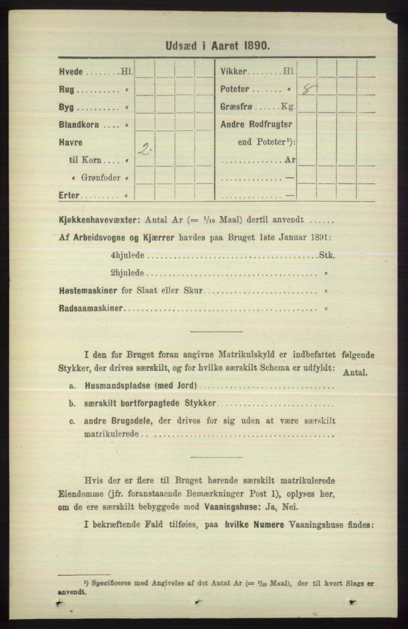 RA, 1891 census for 1246 Fjell, 1891, p. 4518