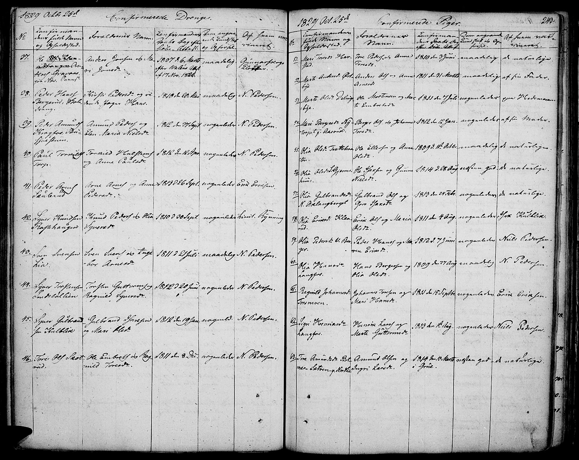 Vinger prestekontor, AV/SAH-PREST-024/H/Ha/Haa/L0007: Parish register (official) no. 7, 1826-1839, p. 243