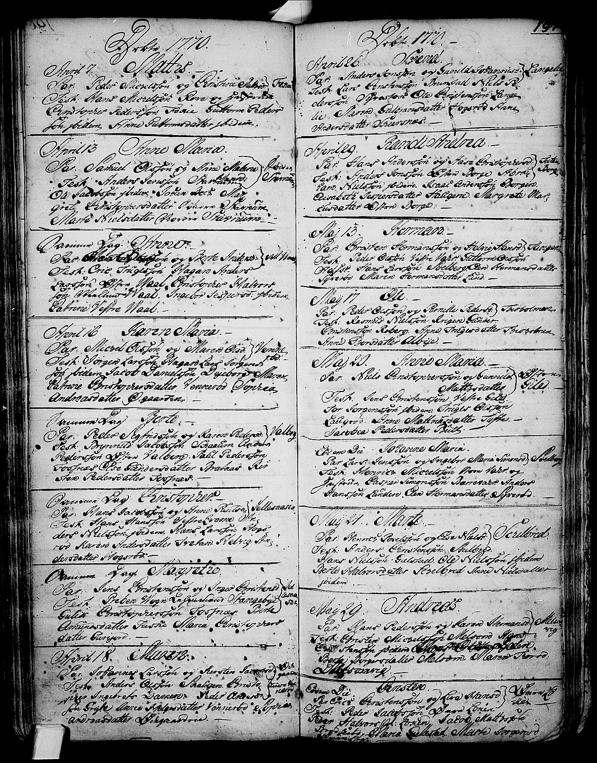 Stokke kirkebøker, AV/SAKO-A-320/F/Fa/L0002: Parish register (official) no. I 2, 1732-1770, p. 197