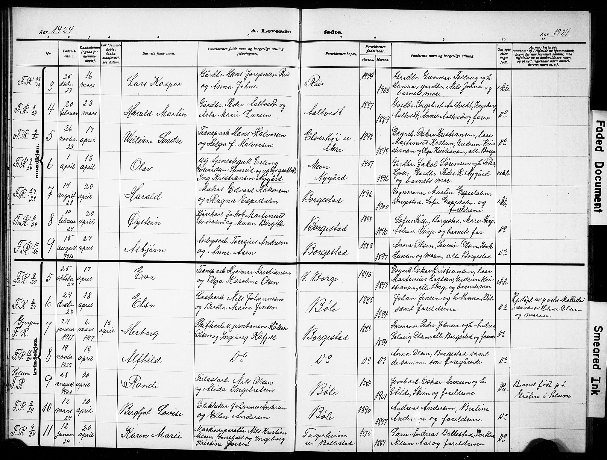 Gjerpen kirkebøker, AV/SAKO-A-265/G/Gb/L0001: Parish register (copy) no. II 1, 1920-1929