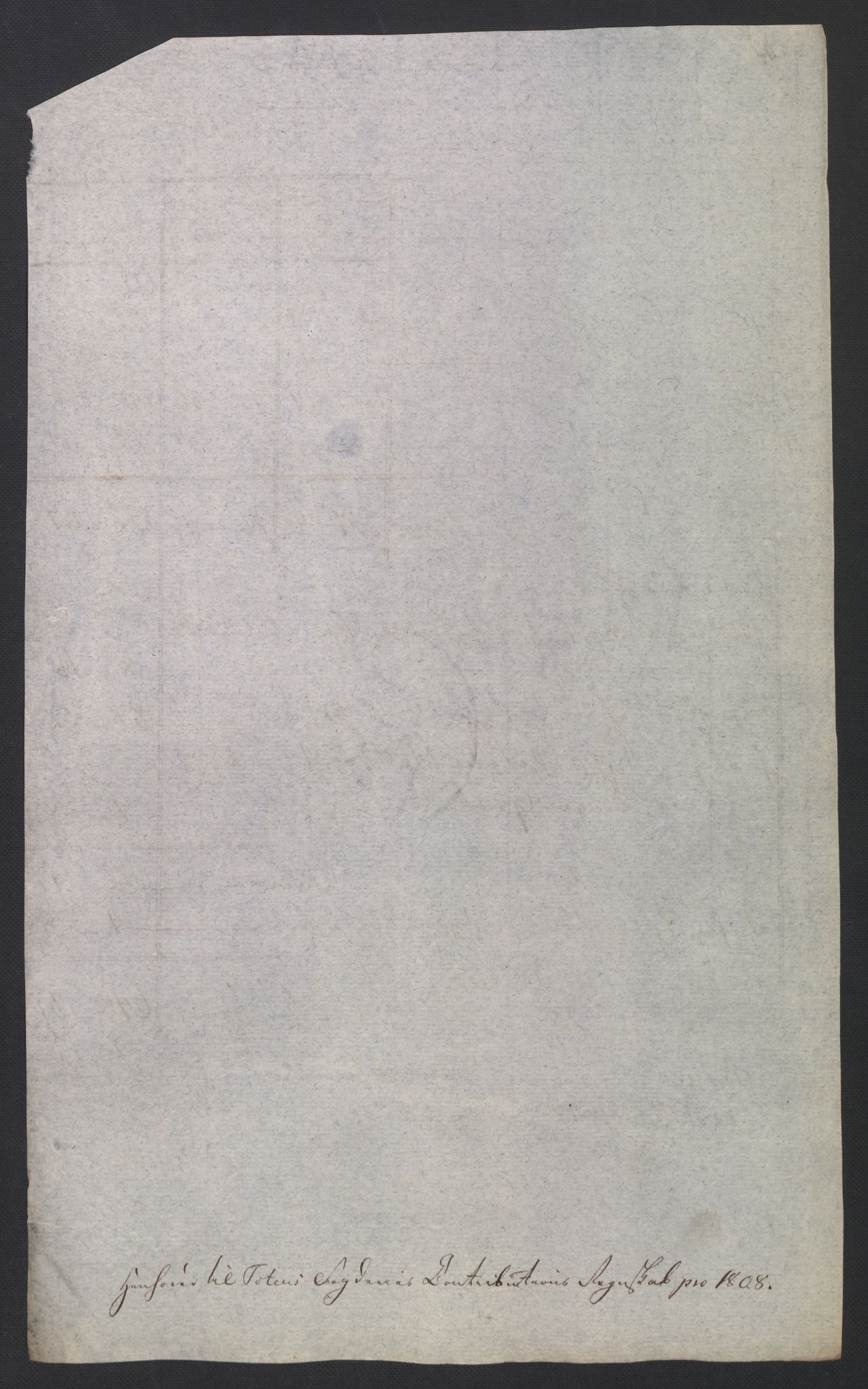 Rentekammeret inntil 1814, Reviderte regnskaper, Fogderegnskap, RA/EA-4092/R19/L1396: Fogderegnskap Toten, Hadeland og Vardal, 1808, p. 193