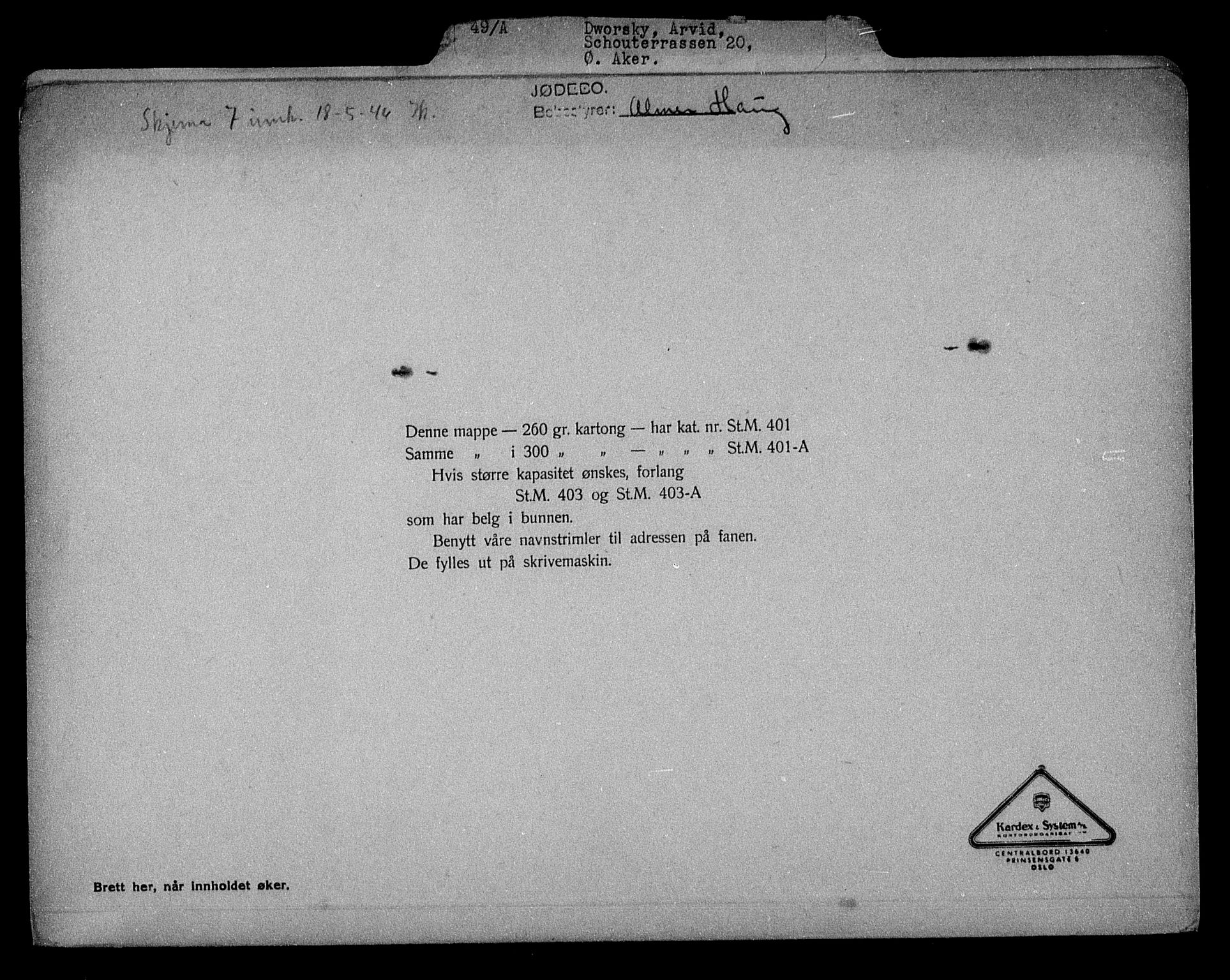 Justisdepartementet, Tilbakeføringskontoret for inndratte formuer, AV/RA-S-1564/H/Hc/Hcc/L0931: --, 1945-1947, p. 366