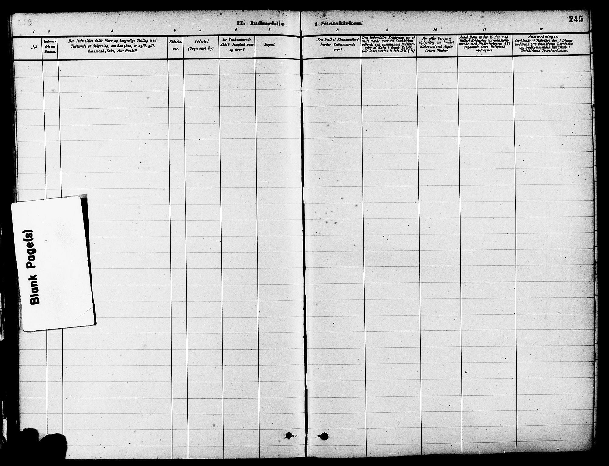 Eigersund sokneprestkontor, AV/SAST-A-101807/S08/L0017: Parish register (official) no. A 14, 1879-1892, p. 245