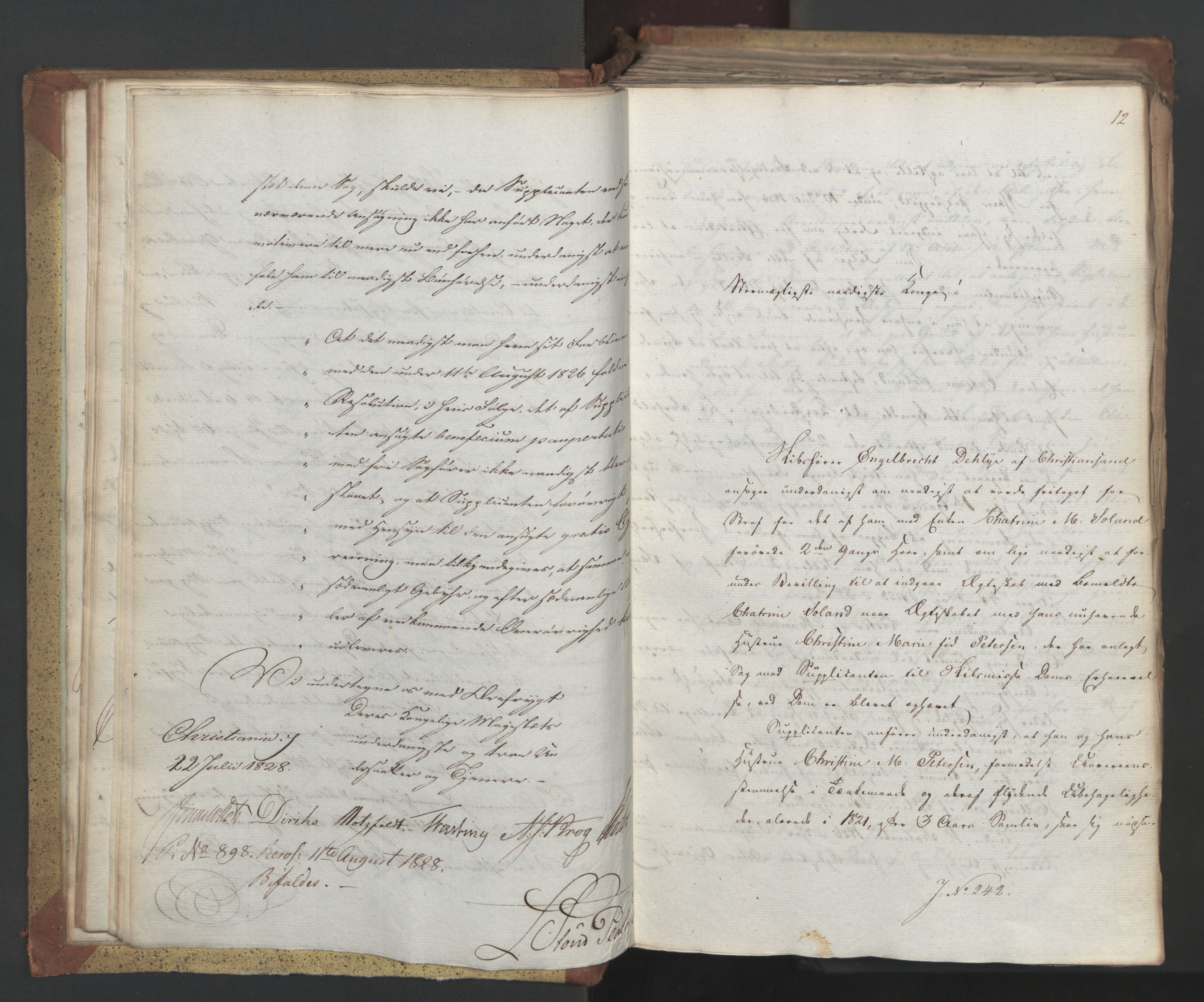 Statsrådsavdelingen i Stockholm, RA/S-1003/D/Da/L0055: Regjeringsinnstillinger nr. 231-435, 1828, p. 24