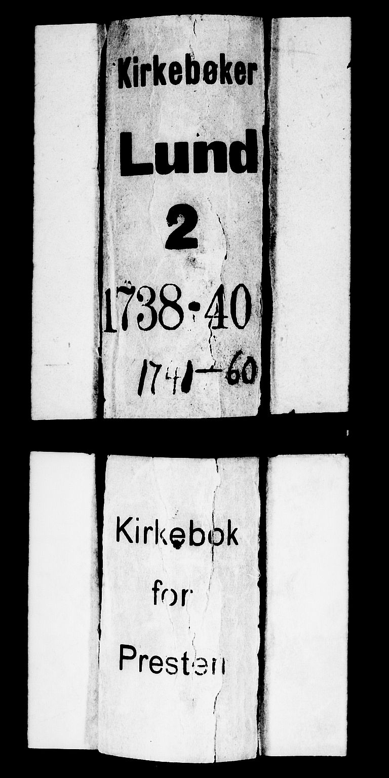 Lund sokneprestkontor, AV/SAST-A-101809/S06/L0002: Parish register (official) no. A 2, 1738-1760