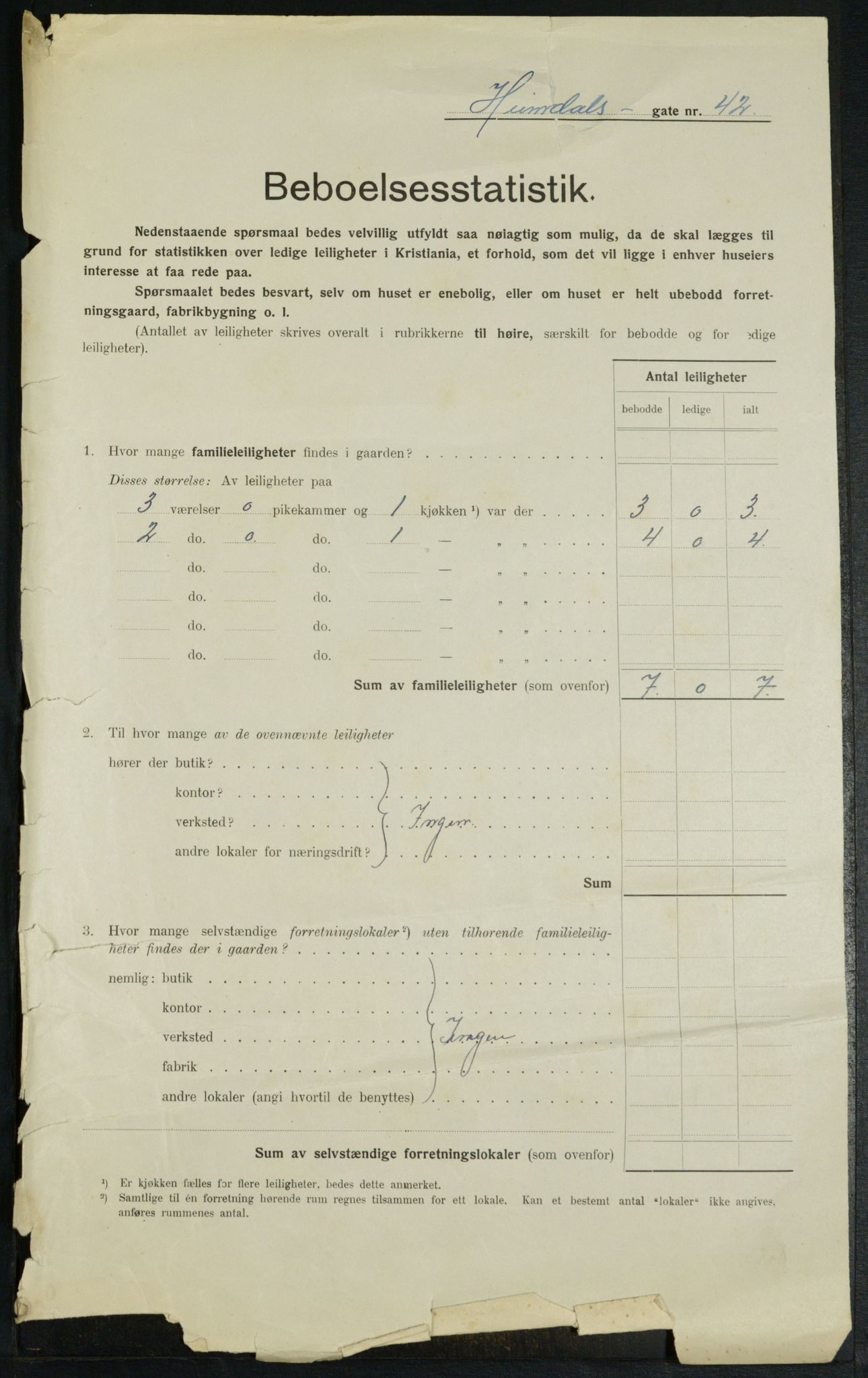 OBA, Municipal Census 1914 for Kristiania, 1914, p. 37480