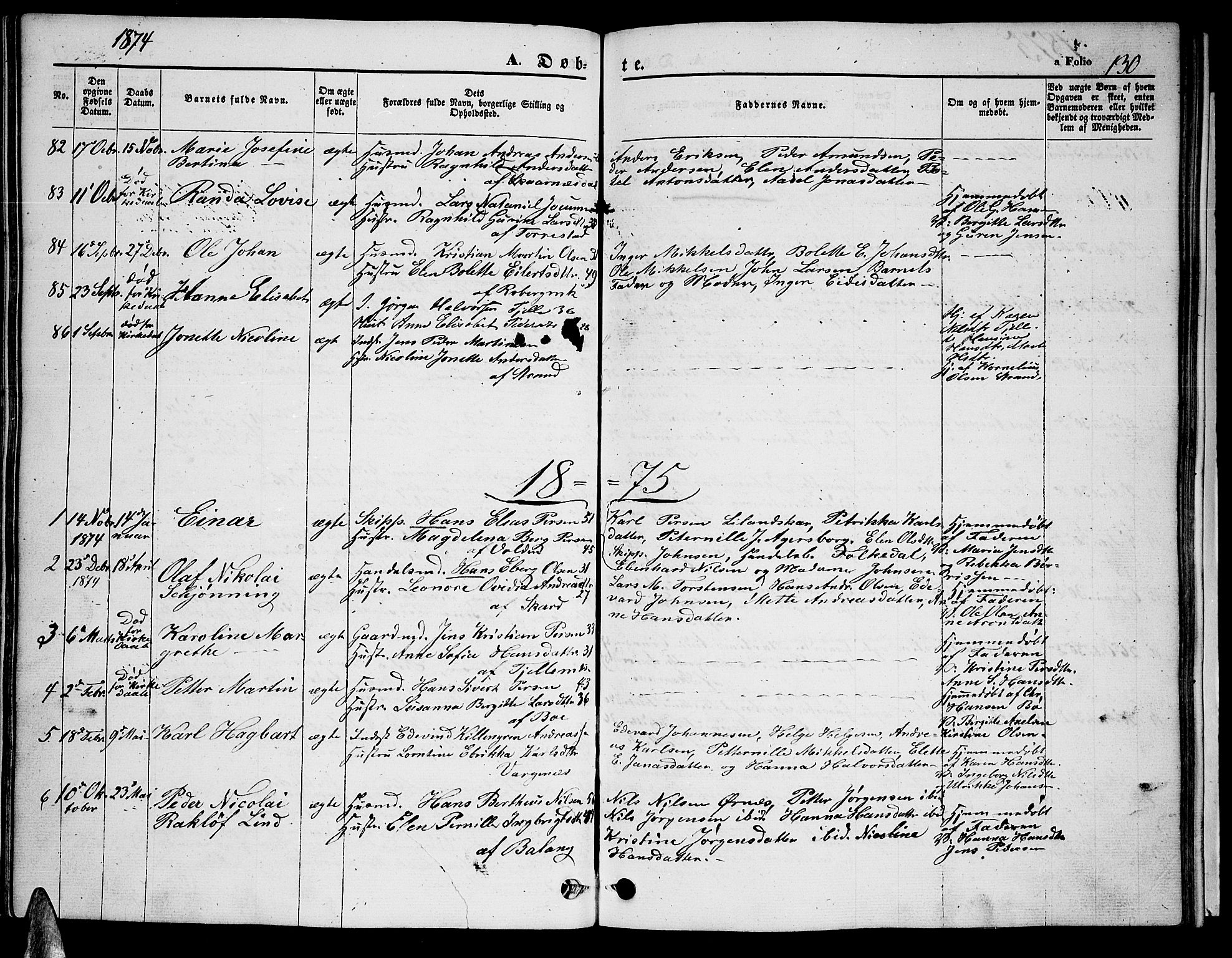 Ministerialprotokoller, klokkerbøker og fødselsregistre - Nordland, SAT/A-1459/863/L0912: Parish register (copy) no. 863C02, 1858-1876, p. 130