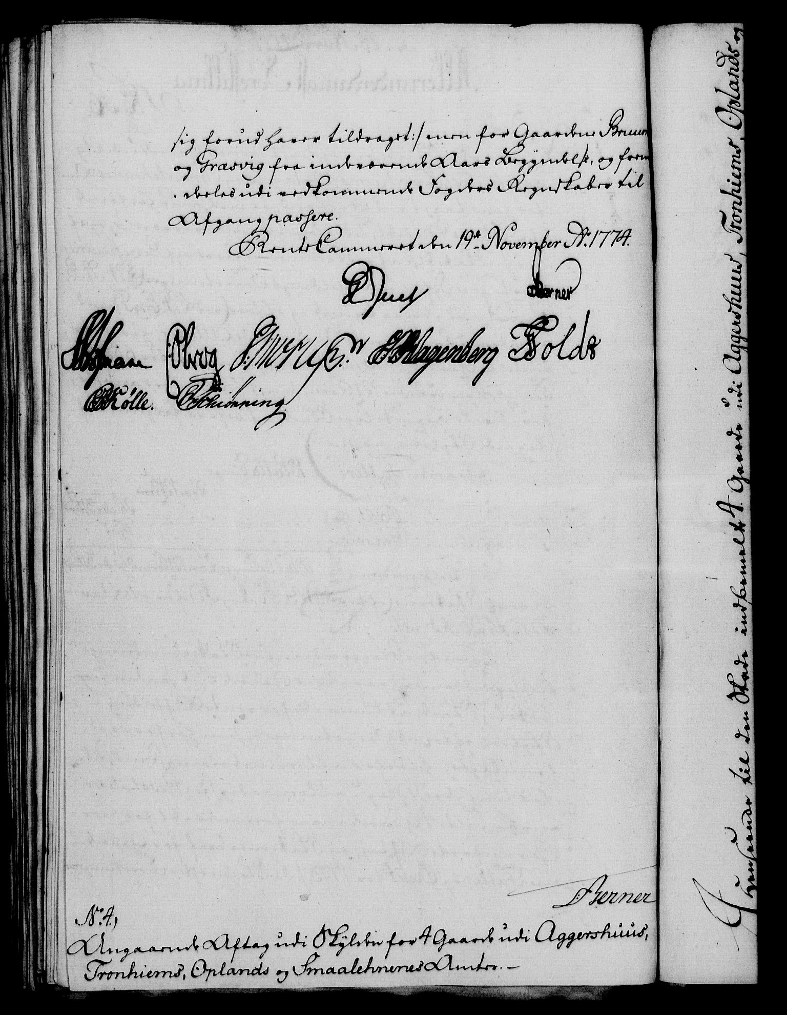 Rentekammeret, Kammerkanselliet, RA/EA-3111/G/Gf/Gfa/L0056: Norsk relasjons- og resolusjonsprotokoll (merket RK 52.56), 1774, p. 233