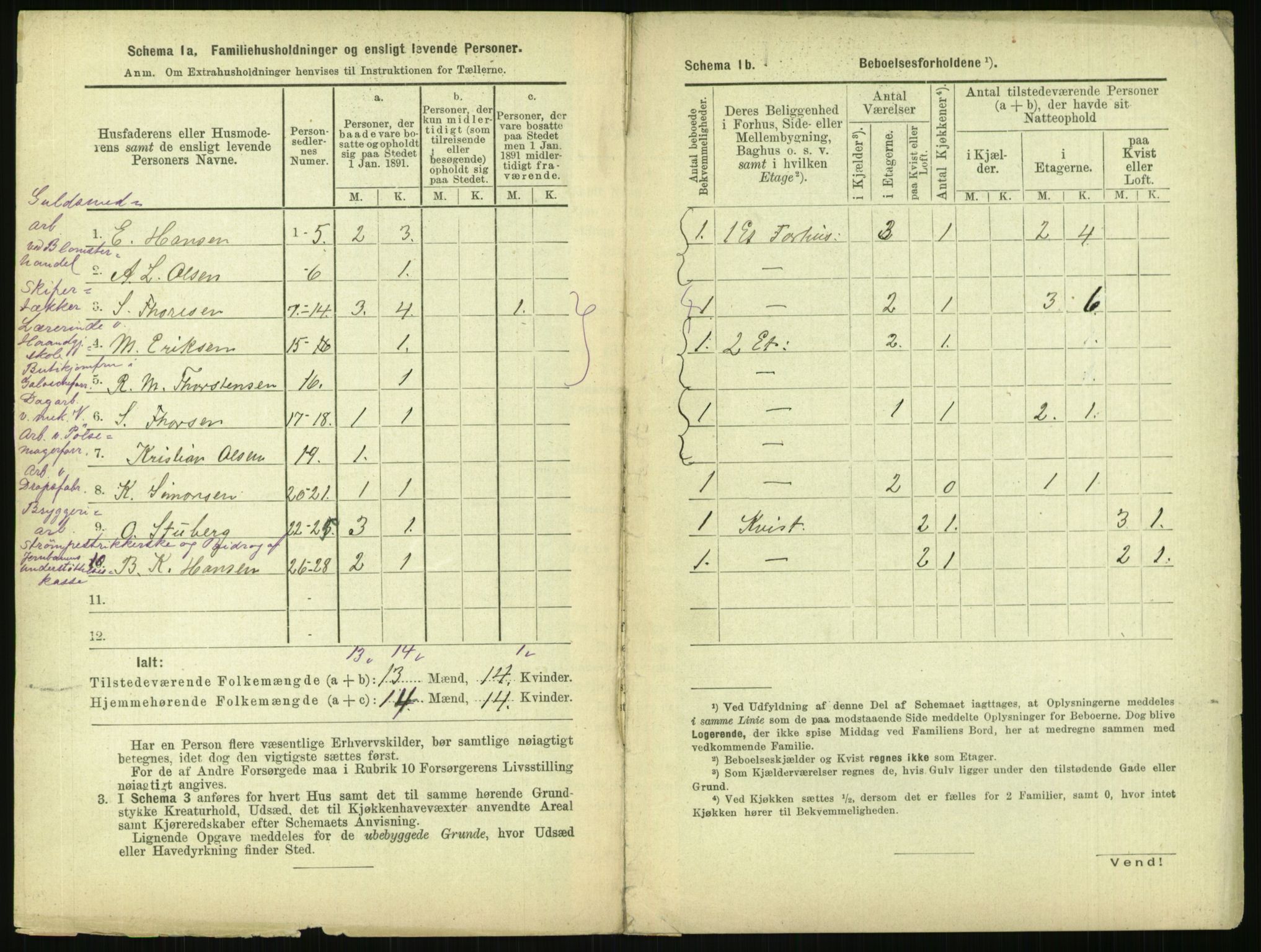 RA, 1891 census for 0301 Kristiania, 1891, p. 117501