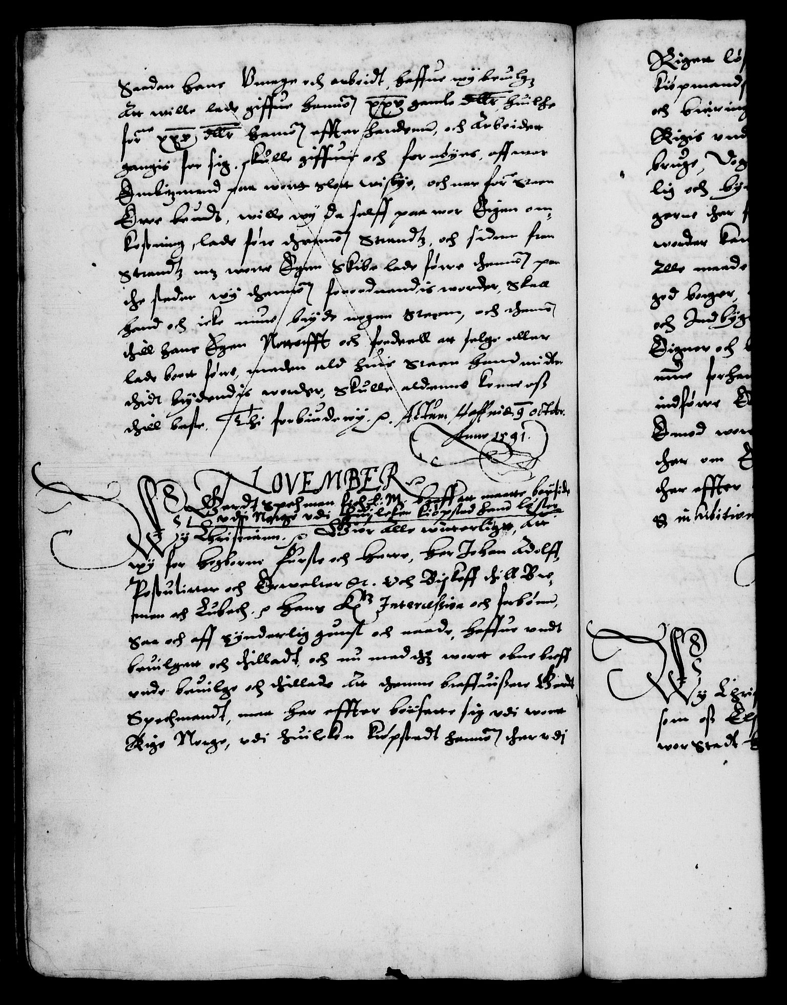 Danske Kanselli 1572-1799, RA/EA-3023/F/Fc/Fca/Fcaa/L0002: Norske registre (mikrofilm), 1588-1596, p. 130b