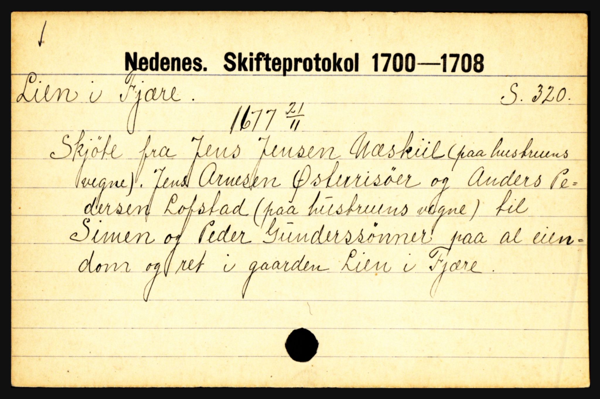 Nedenes sorenskriveri før 1824, AV/SAK-1221-0007/H, p. 17299