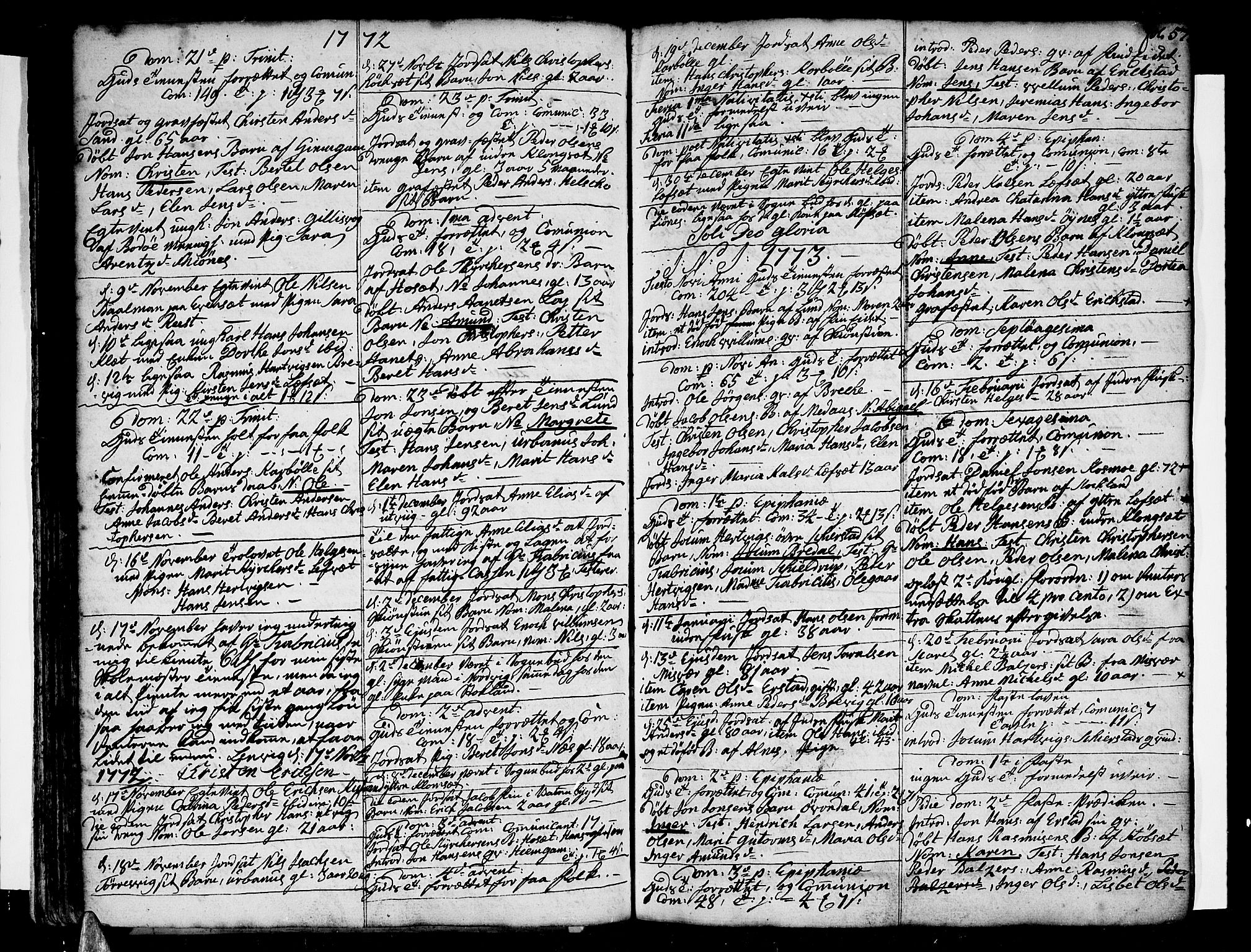 Ministerialprotokoller, klokkerbøker og fødselsregistre - Nordland, SAT/A-1459/852/L0735: Parish register (official) no. 852A05, 1762-1820, p. 57