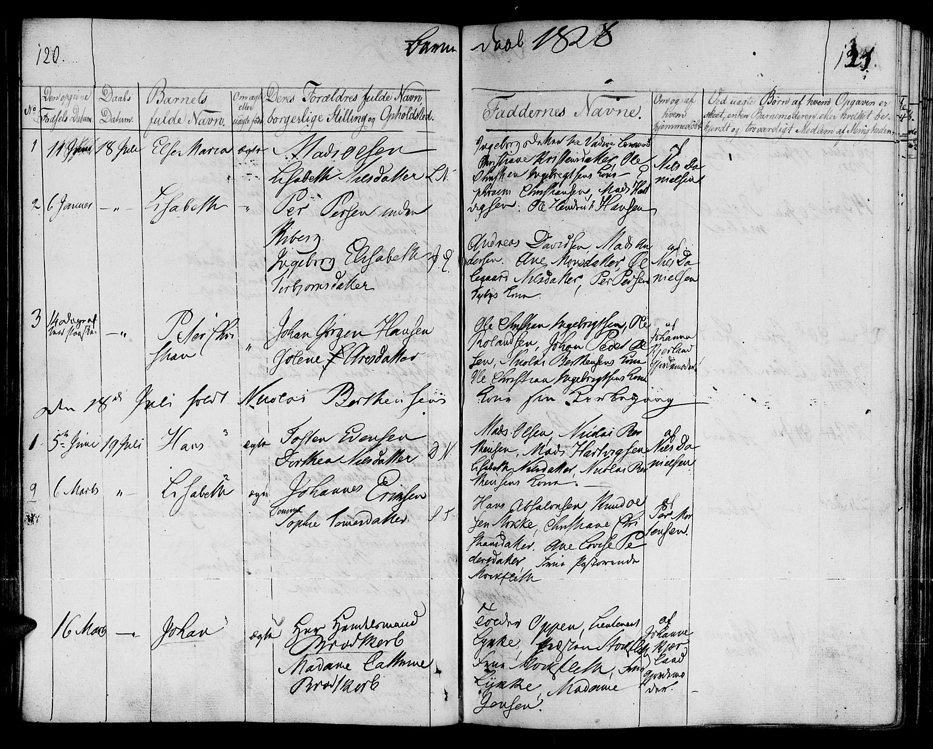 Vardø sokneprestkontor, SATØ/S-1332/H/Ha/L0002kirke: Parish register (official) no. 2, 1805-1842, p. 120-121