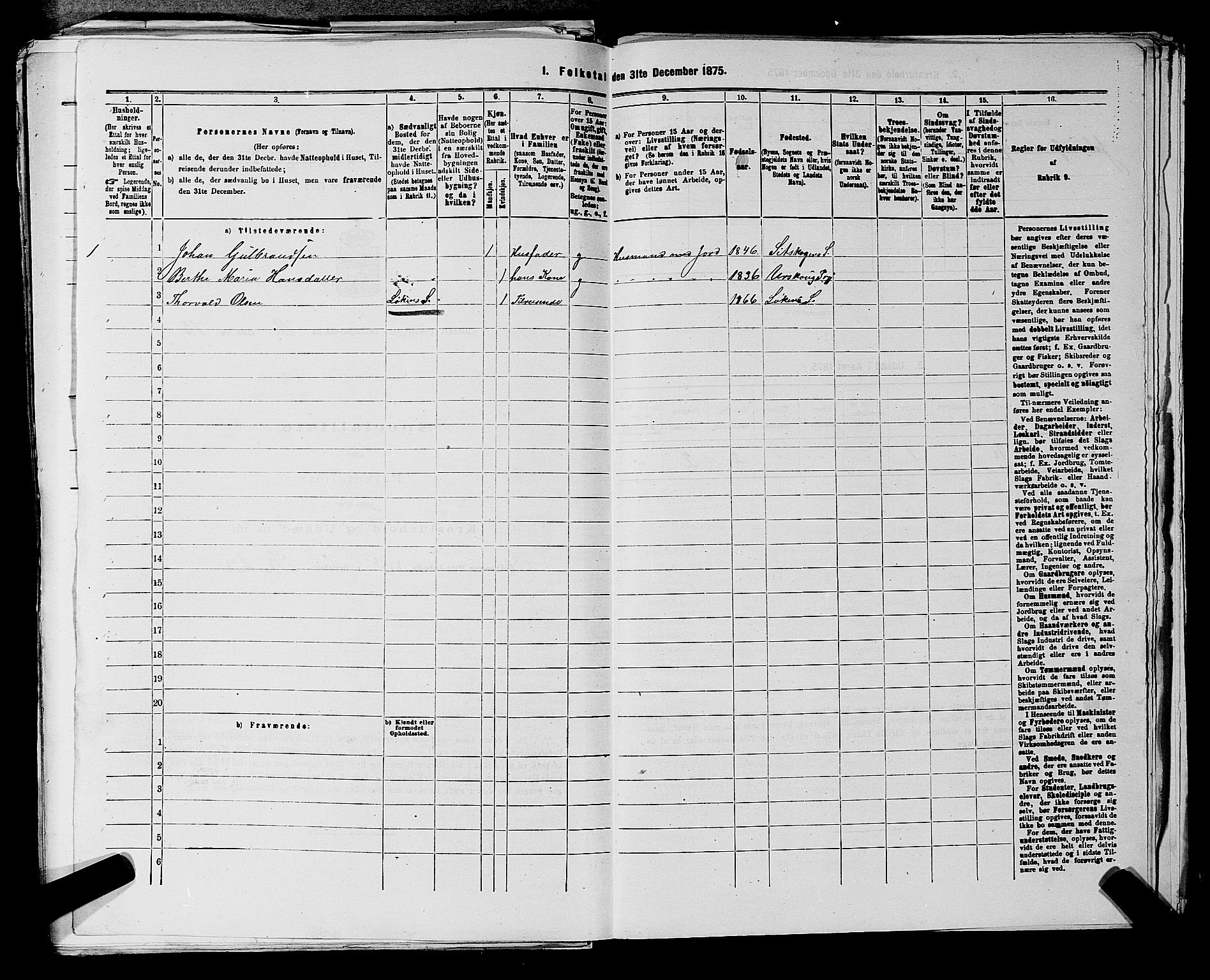 RA, 1875 census for 0221P Høland, 1875, p. 2126