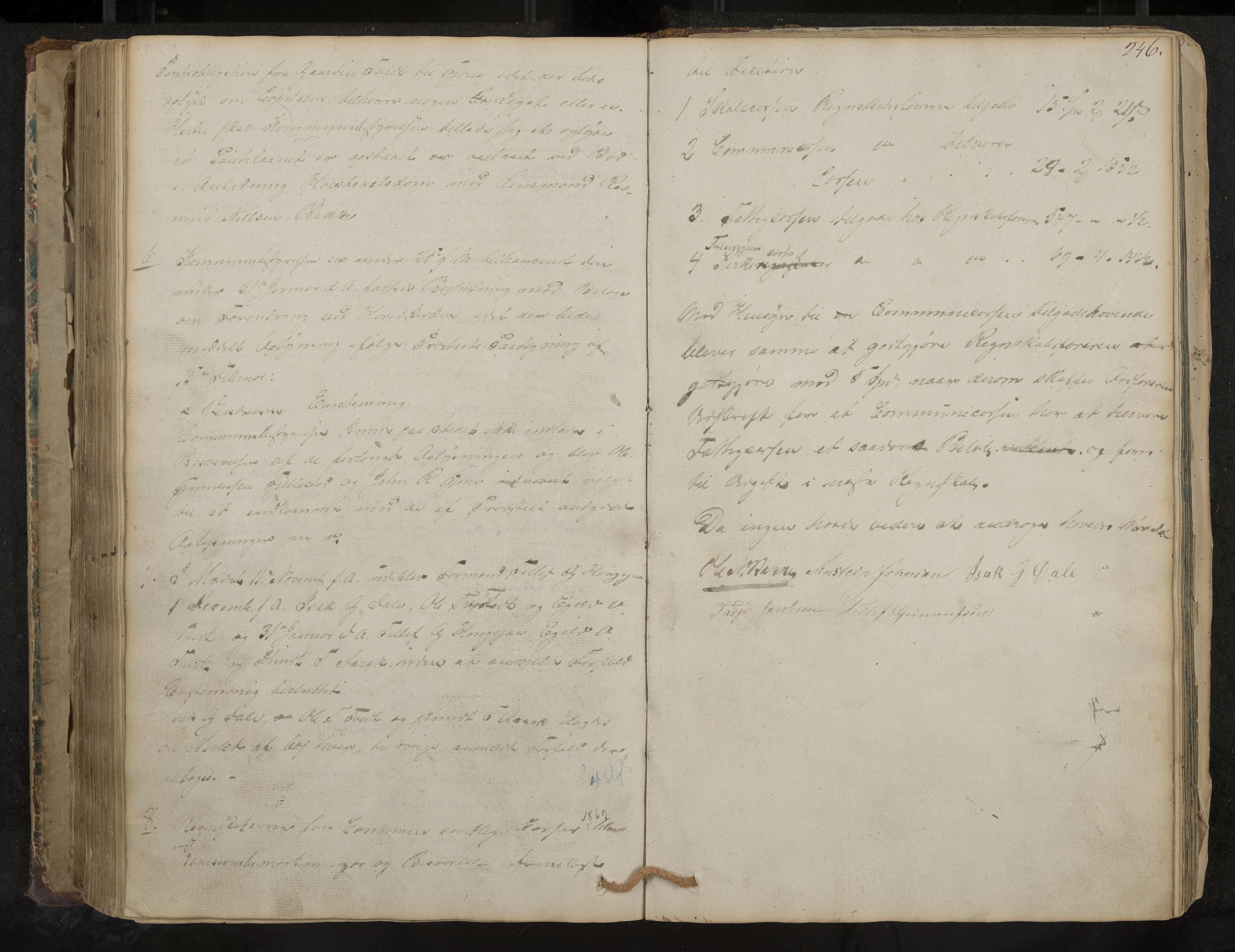Nissedal formannskap og sentraladministrasjon, IKAK/0830021-1/A/L0001: Møtebok, 1838-1870, p. 246
