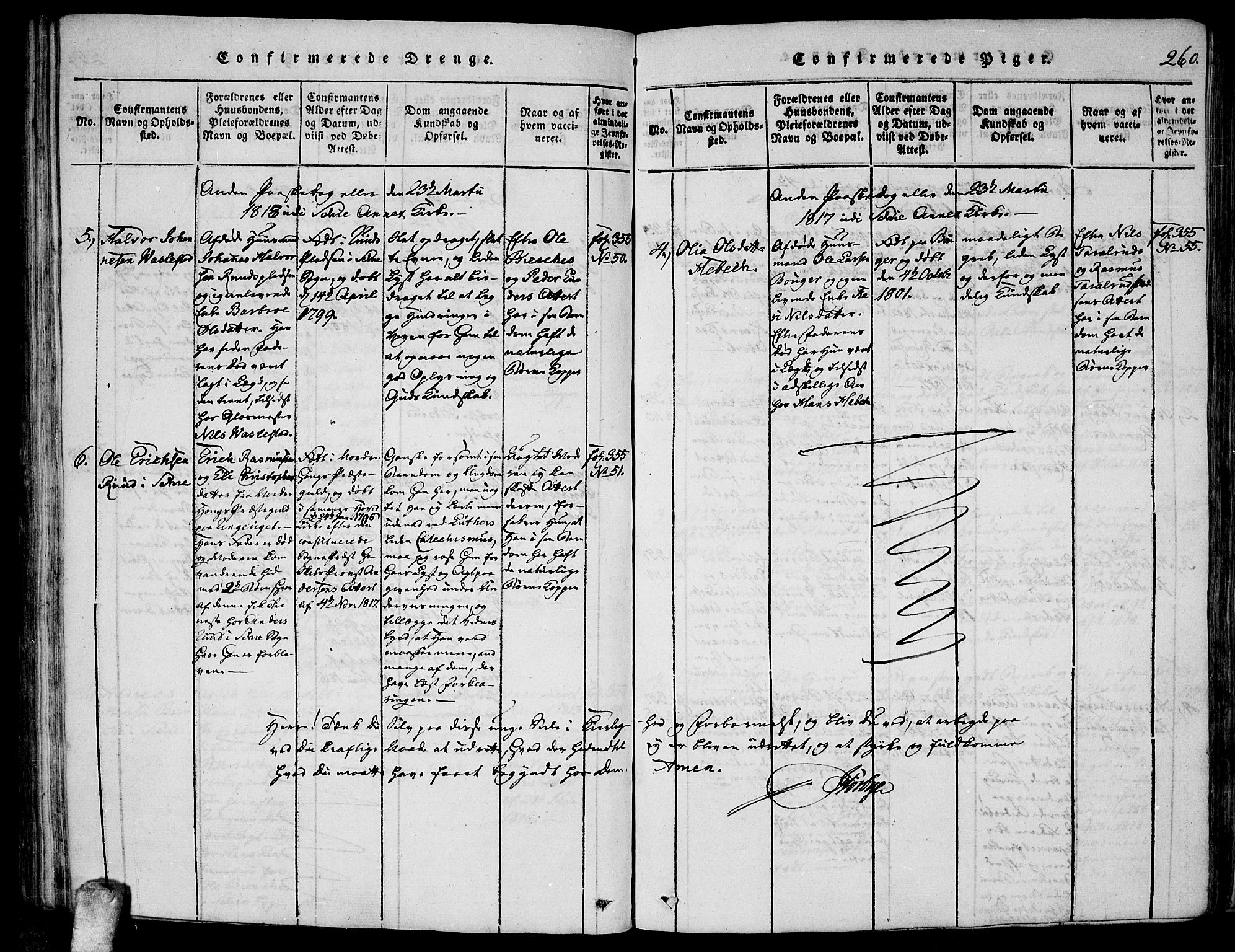 Kråkstad prestekontor Kirkebøker, AV/SAO-A-10125a/F/Fa/L0003: Parish register (official) no. I 3, 1813-1824, p. 260