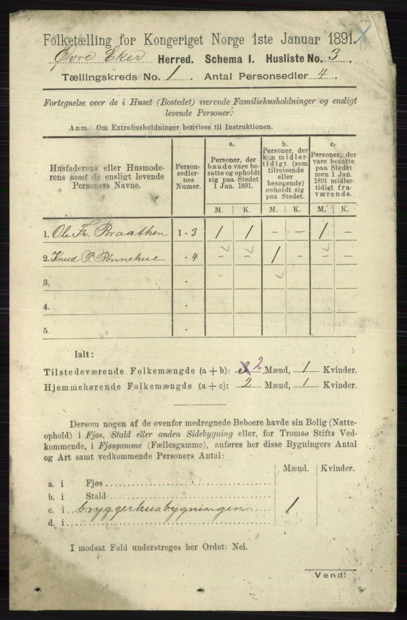 RA, 1891 census for 0624 Øvre Eiker, 1891, p. 7725
