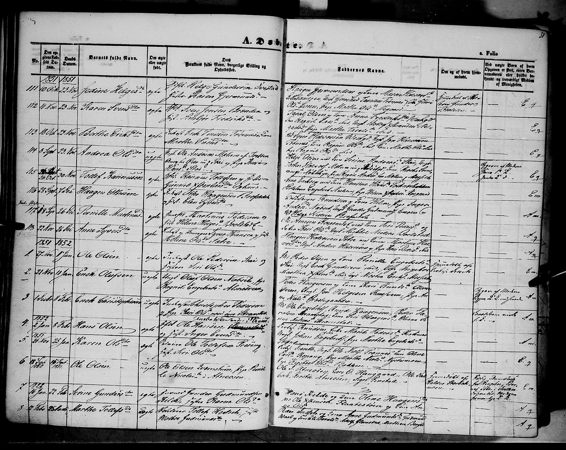 Åmot prestekontor, Hedmark, SAH/PREST-056/H/Ha/Haa/L0006: Parish register (official) no. 6, 1842-1861, p. 58