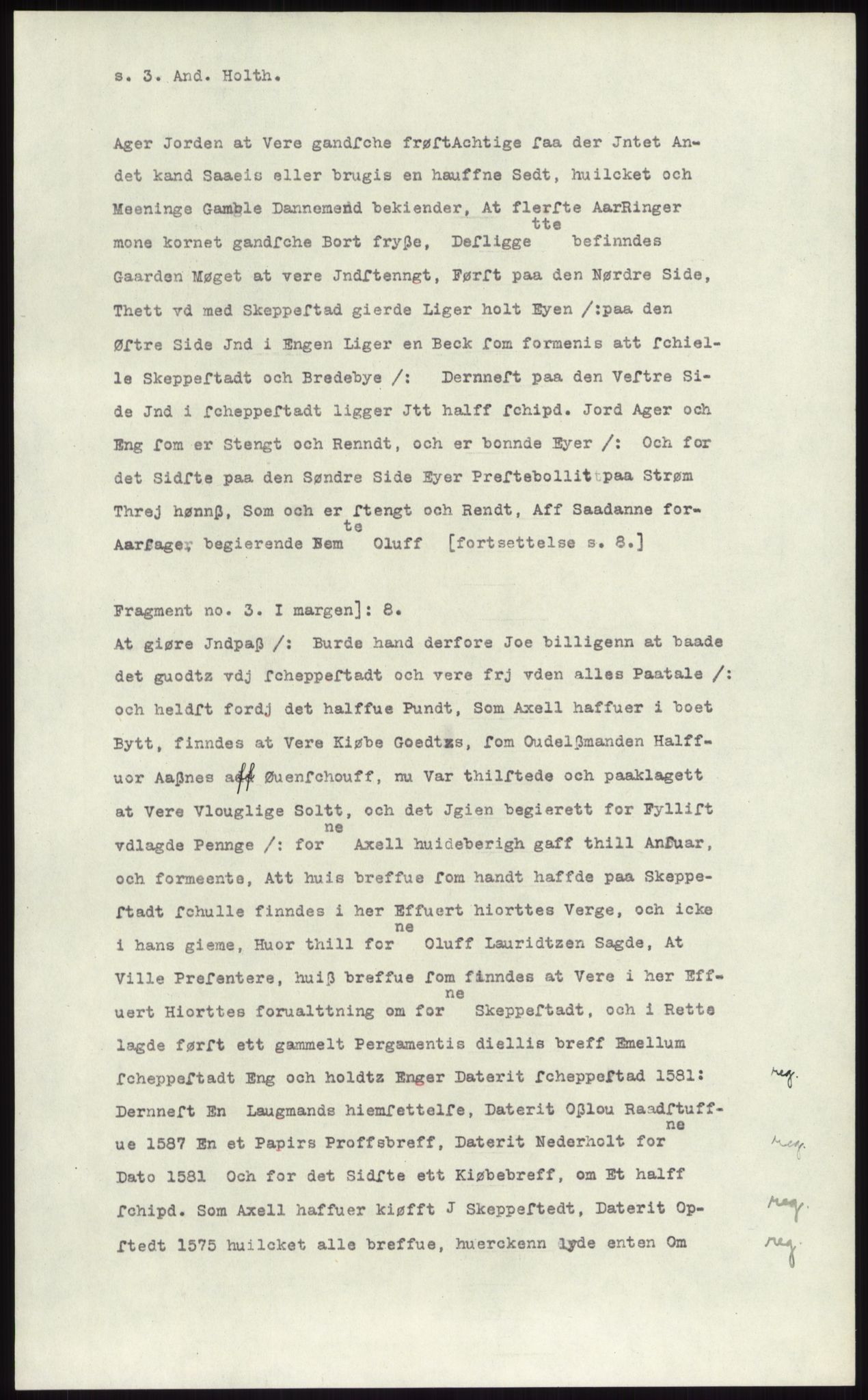 Samlinger til kildeutgivelse, Diplomavskriftsamlingen, RA/EA-4053/H/Ha, p. 1485