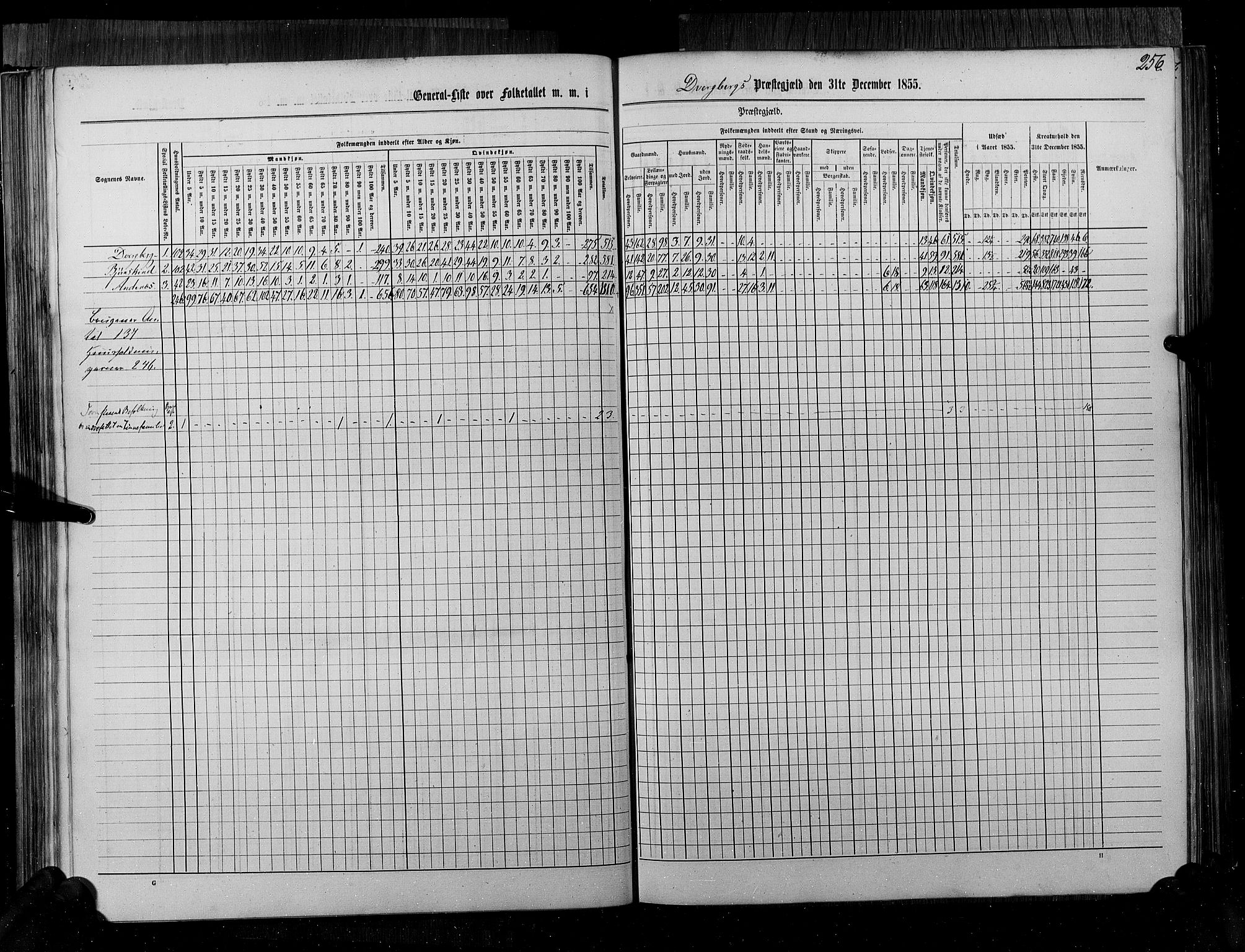 RA, Census 1855, vol. 6B: Nordland amt og Finnmarken amt, 1855, p. 256