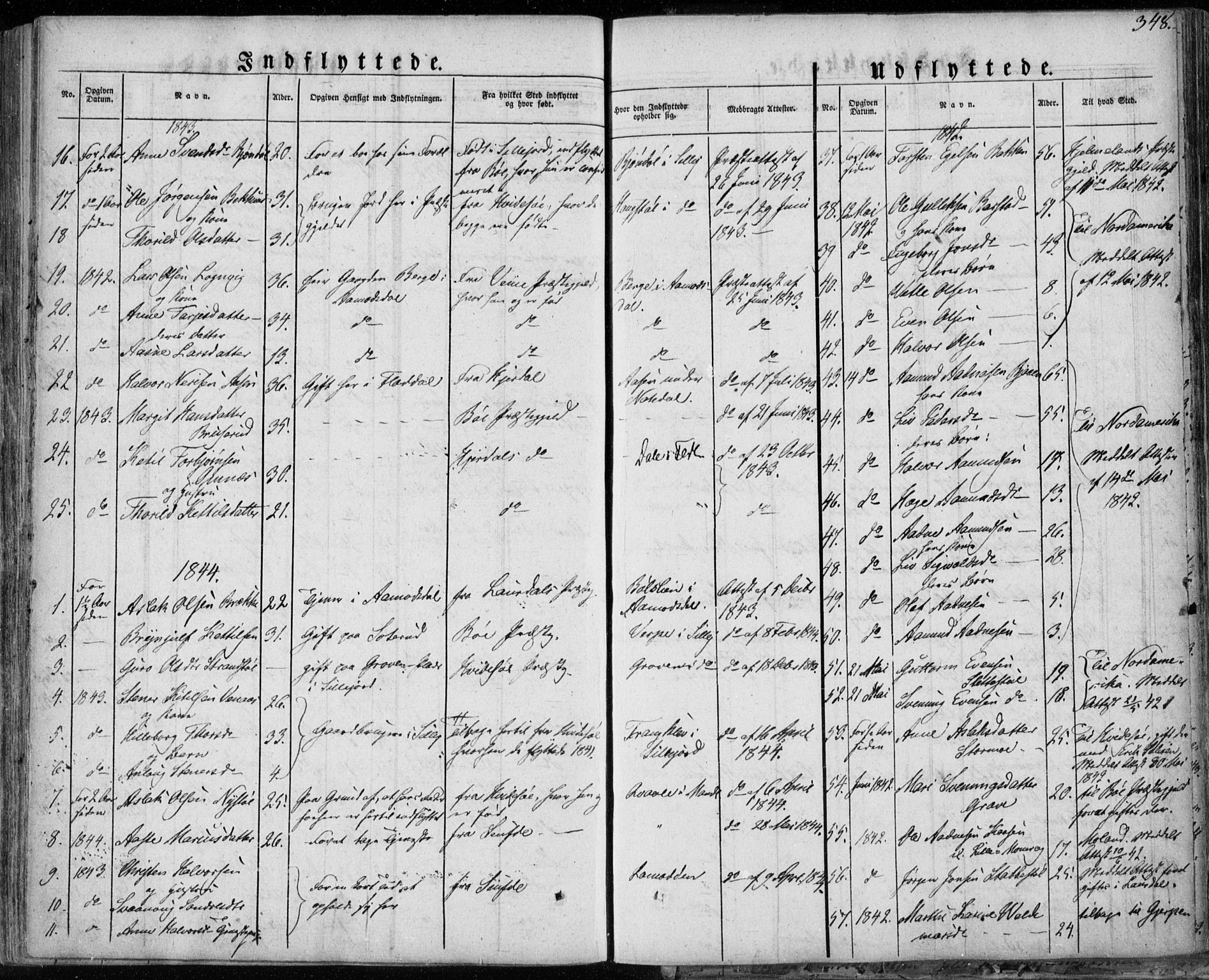 Seljord kirkebøker, SAKO/A-20/F/Fa/L0011: Parish register (official) no. I 11, 1831-1849, p. 348