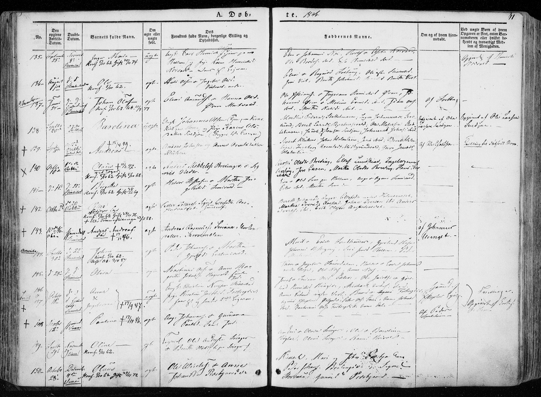 Ministerialprotokoller, klokkerbøker og fødselsregistre - Nord-Trøndelag, SAT/A-1458/723/L0239: Parish register (official) no. 723A08, 1841-1851, p. 71