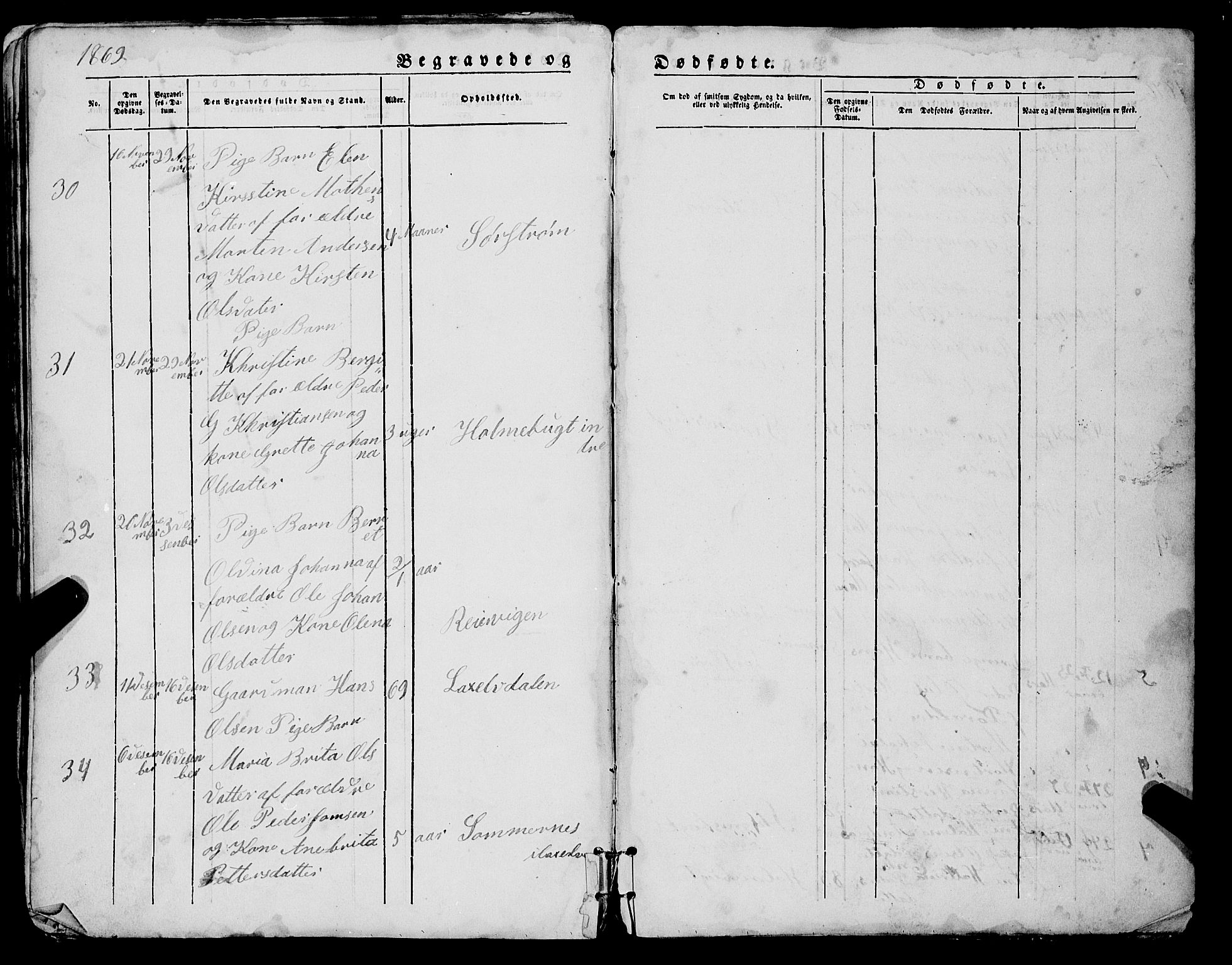 Lyngen sokneprestembete, AV/SATØ-S-1289/H/He/Heb/L0005klokker: Parish register (copy) no. 5, 1847-1882