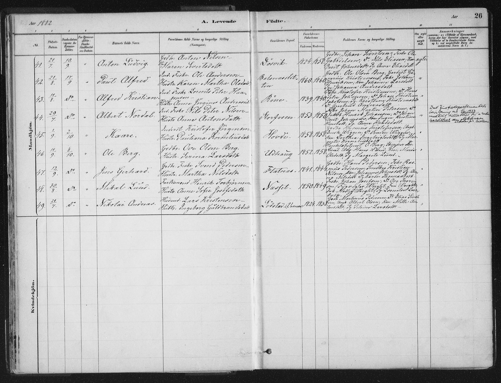 Ministerialprotokoller, klokkerbøker og fødselsregistre - Sør-Trøndelag, SAT/A-1456/659/L0739: Parish register (official) no. 659A09, 1879-1893, p. 26