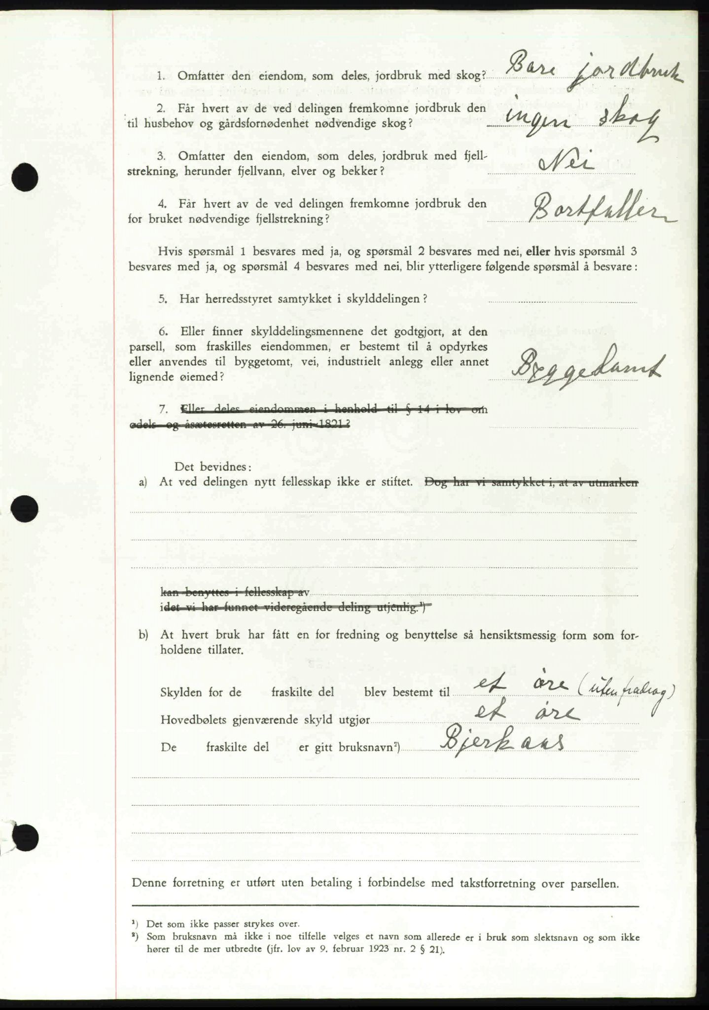 Toten tingrett, SAH/TING-006/H/Hb/Hbc/L0003: Mortgage book no. Hbc-03, 1937-1938, Diary no: : 2258/1937